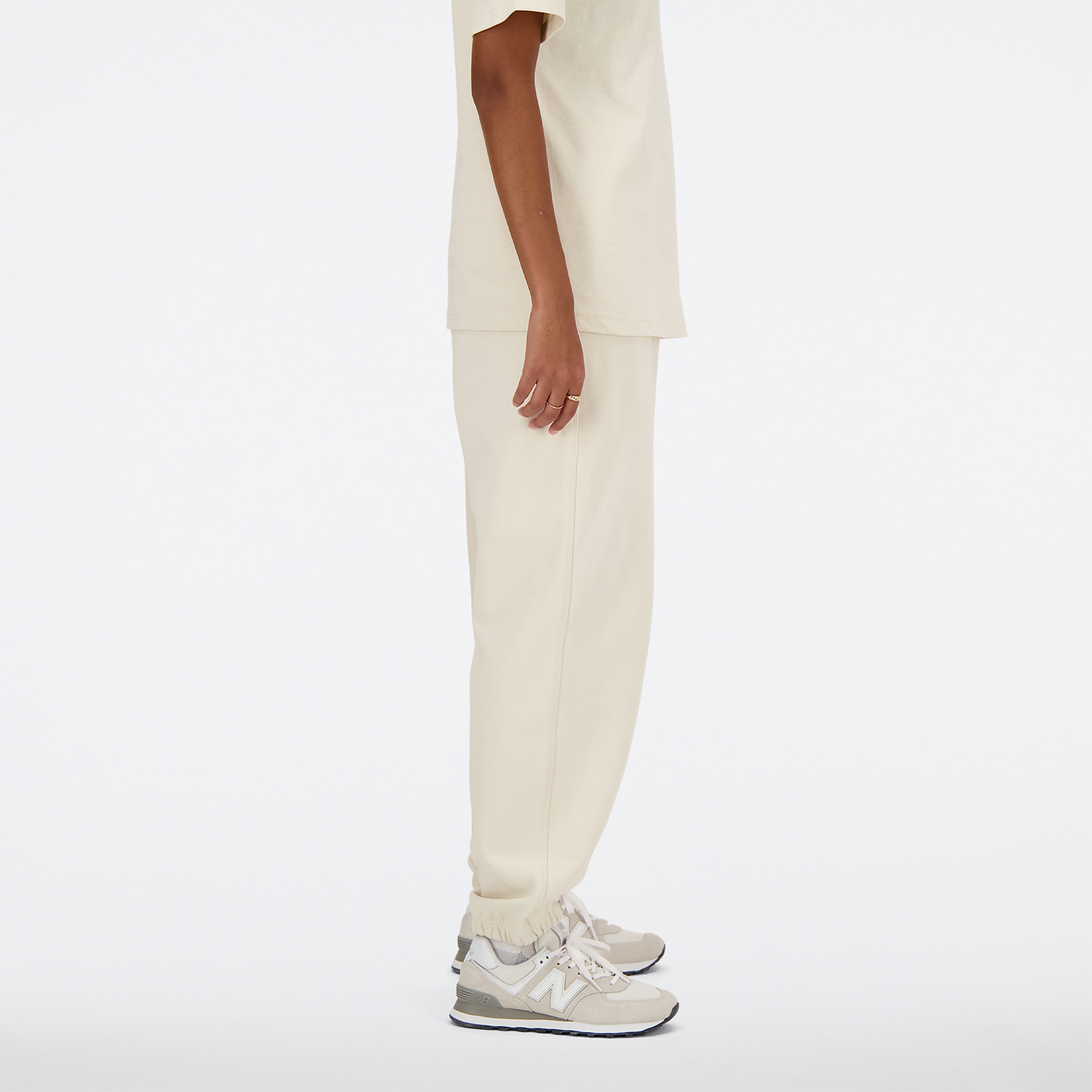 New Balance Athletics French Terry Kadın Krem Eşofman Altı