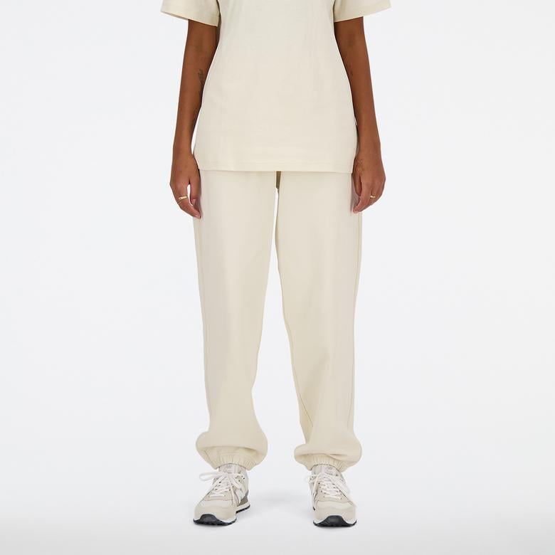 New Balance Athletics French Terry Kadın Krem Eşofman Altı