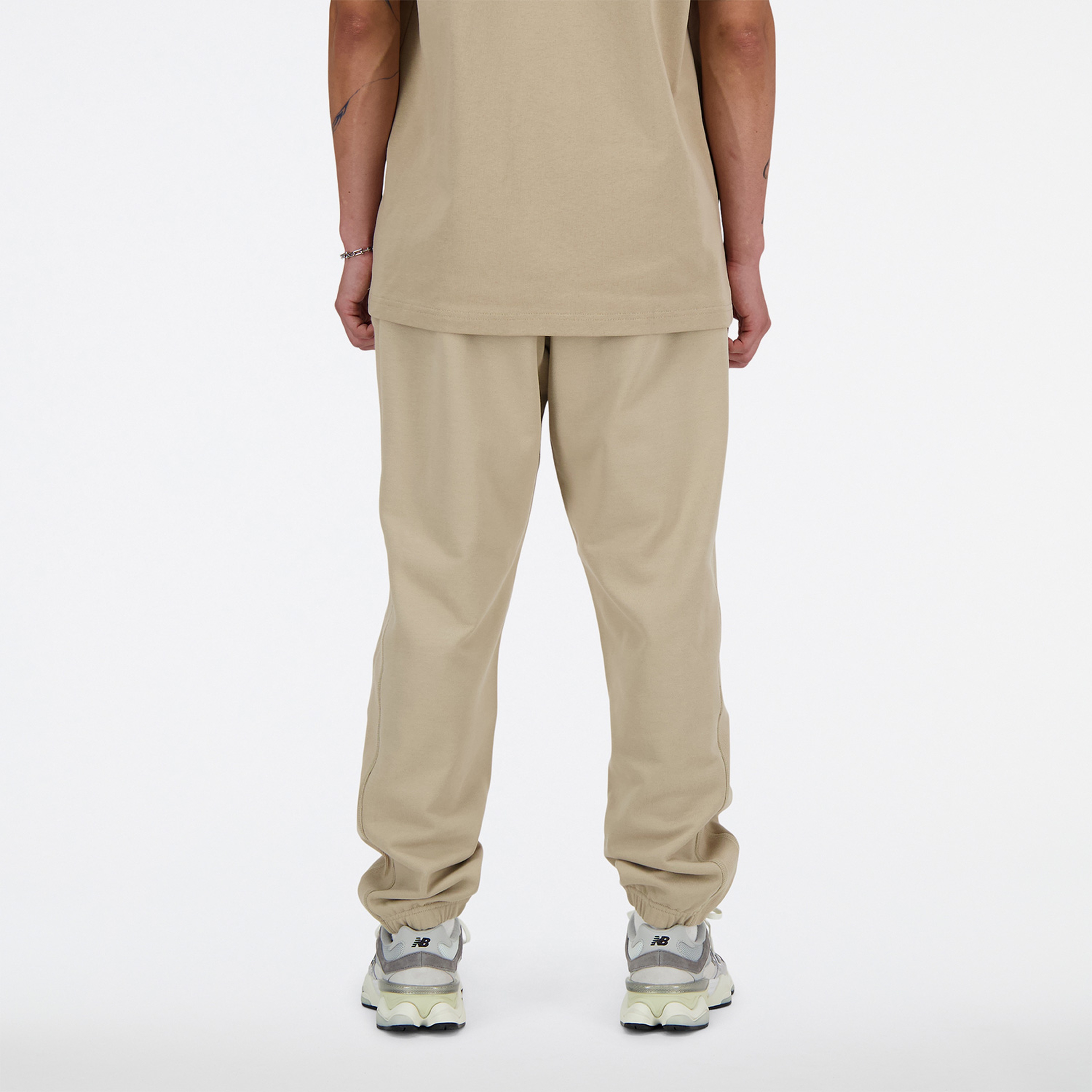 New Balance Athletics French Terry Erkek Krem Eşofman Altı