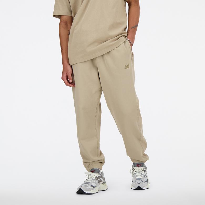 New Balance Athletics French Terry Erkek Krem Eşofman Altı