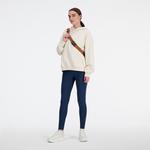 New Balance Athletics French Terry Kadın Krem Hoodie