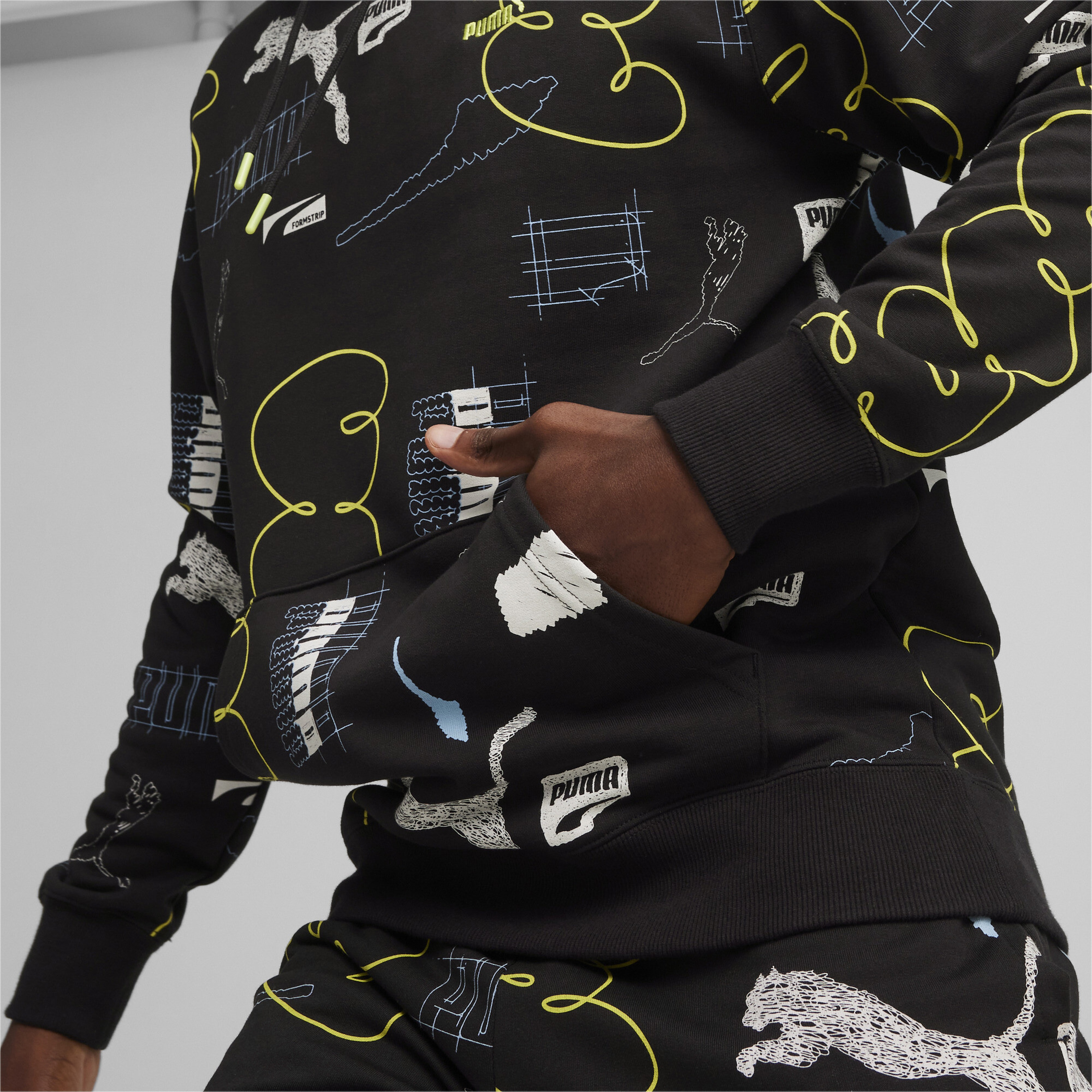 Puma Brand Love Erkek Siyah Hoodie