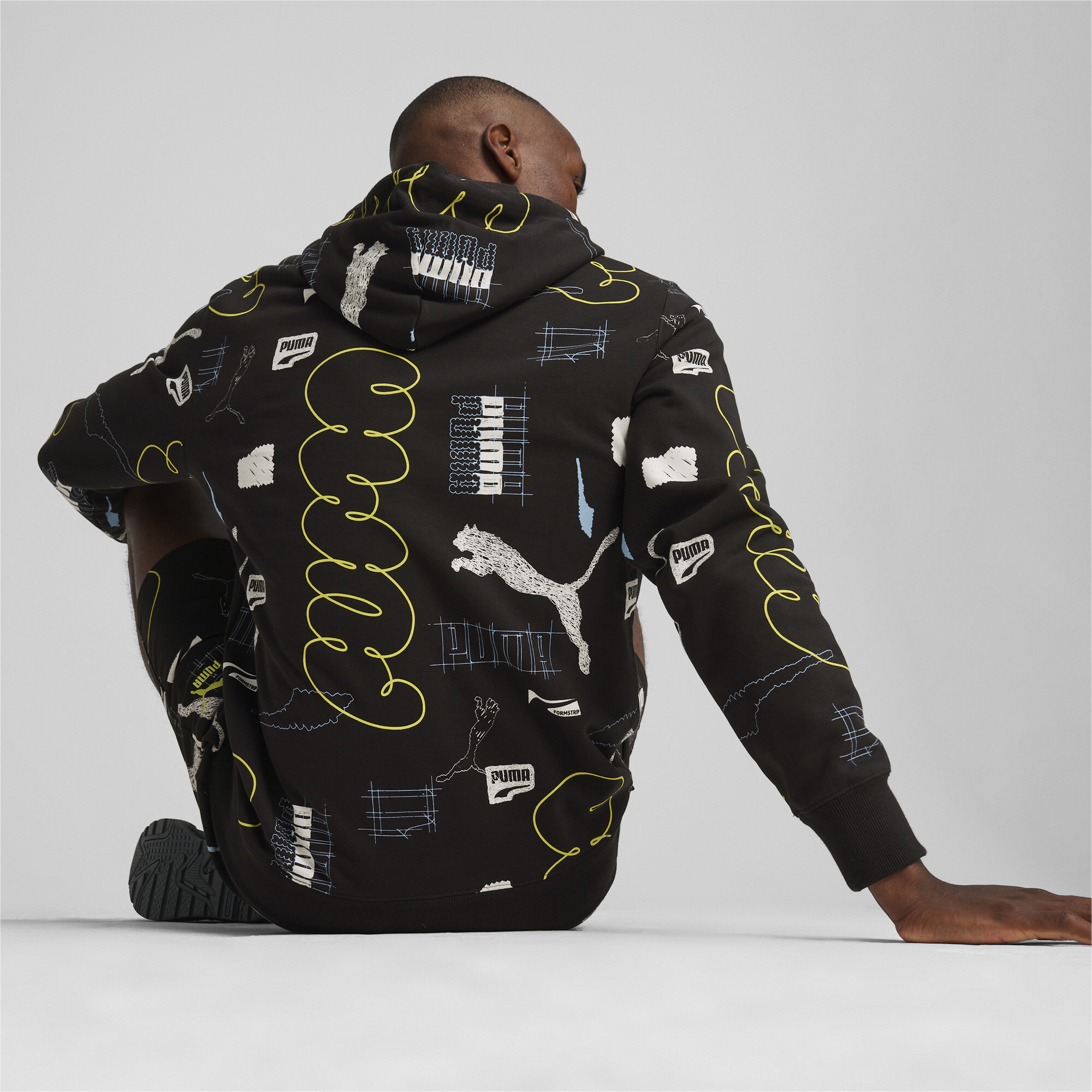 Puma Brand Love Erkek Siyah Hoodie