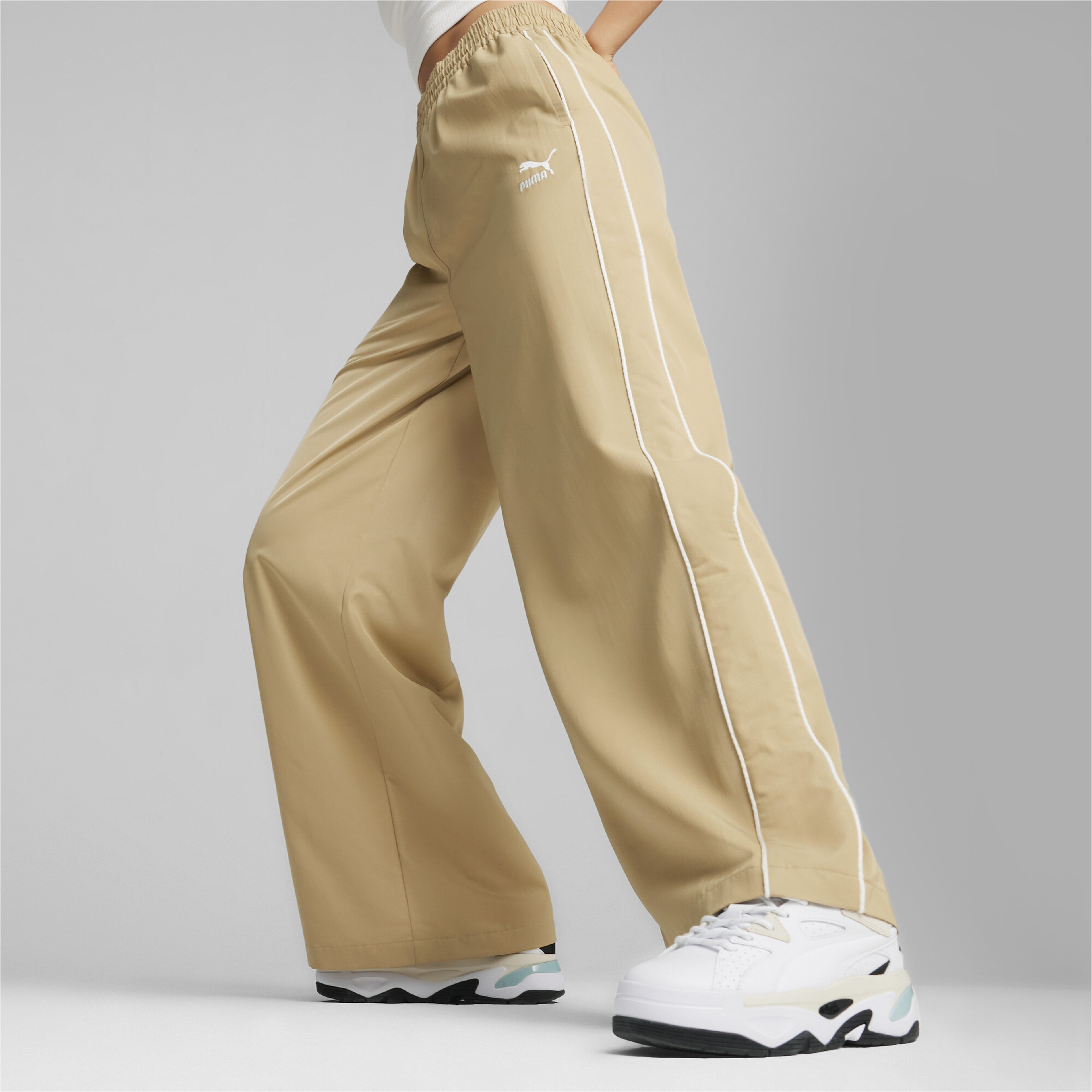 Puma T7 Relaxed Track Kadın Bej Pantolon