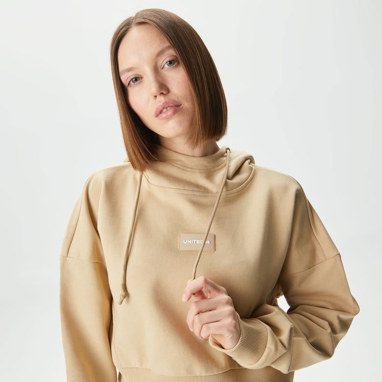 UNITED4 Kadın Krem Sweatshirt
