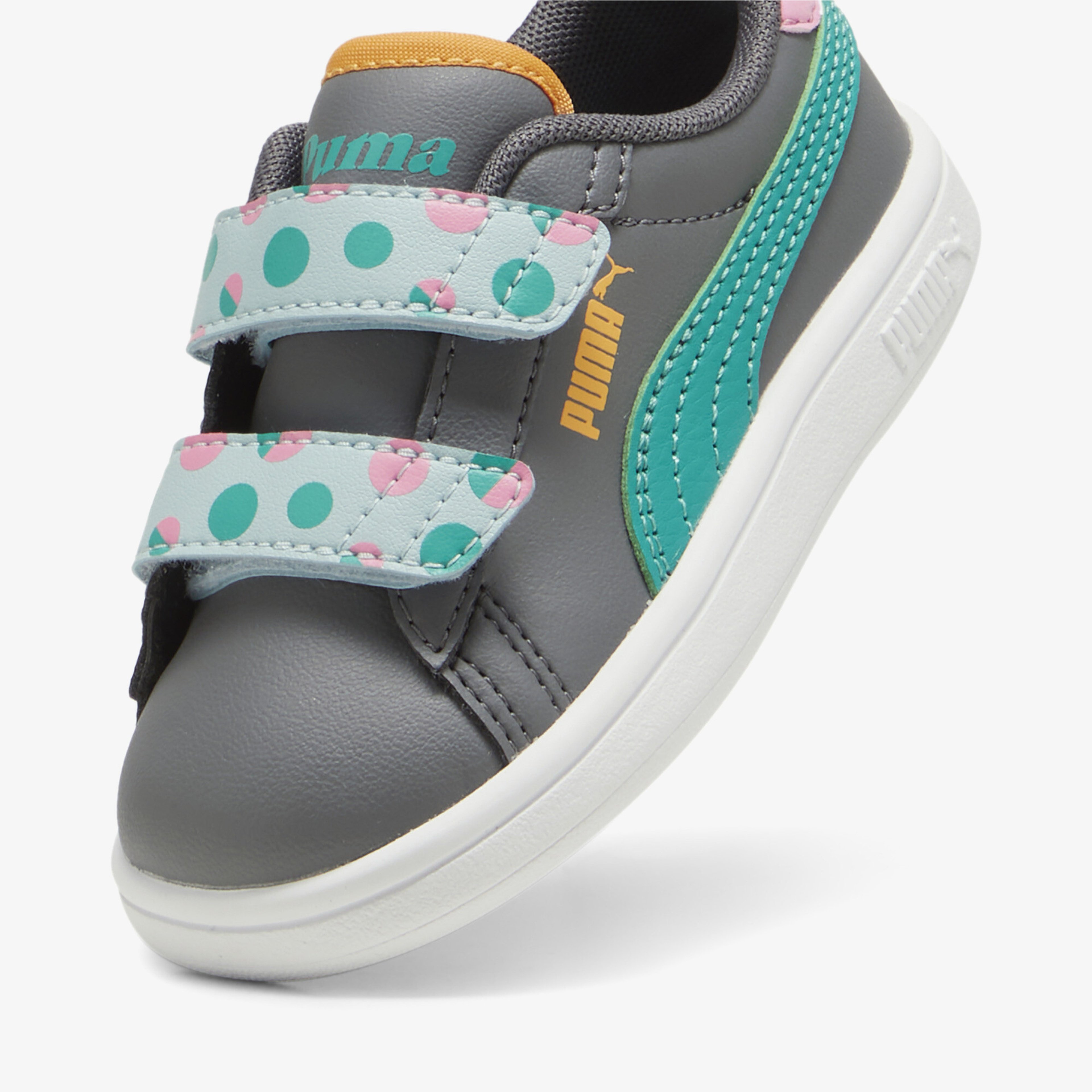 Puma Smash 3.0 Summercamp in Bebek Gri/Yeşil Spor Ayakkabı