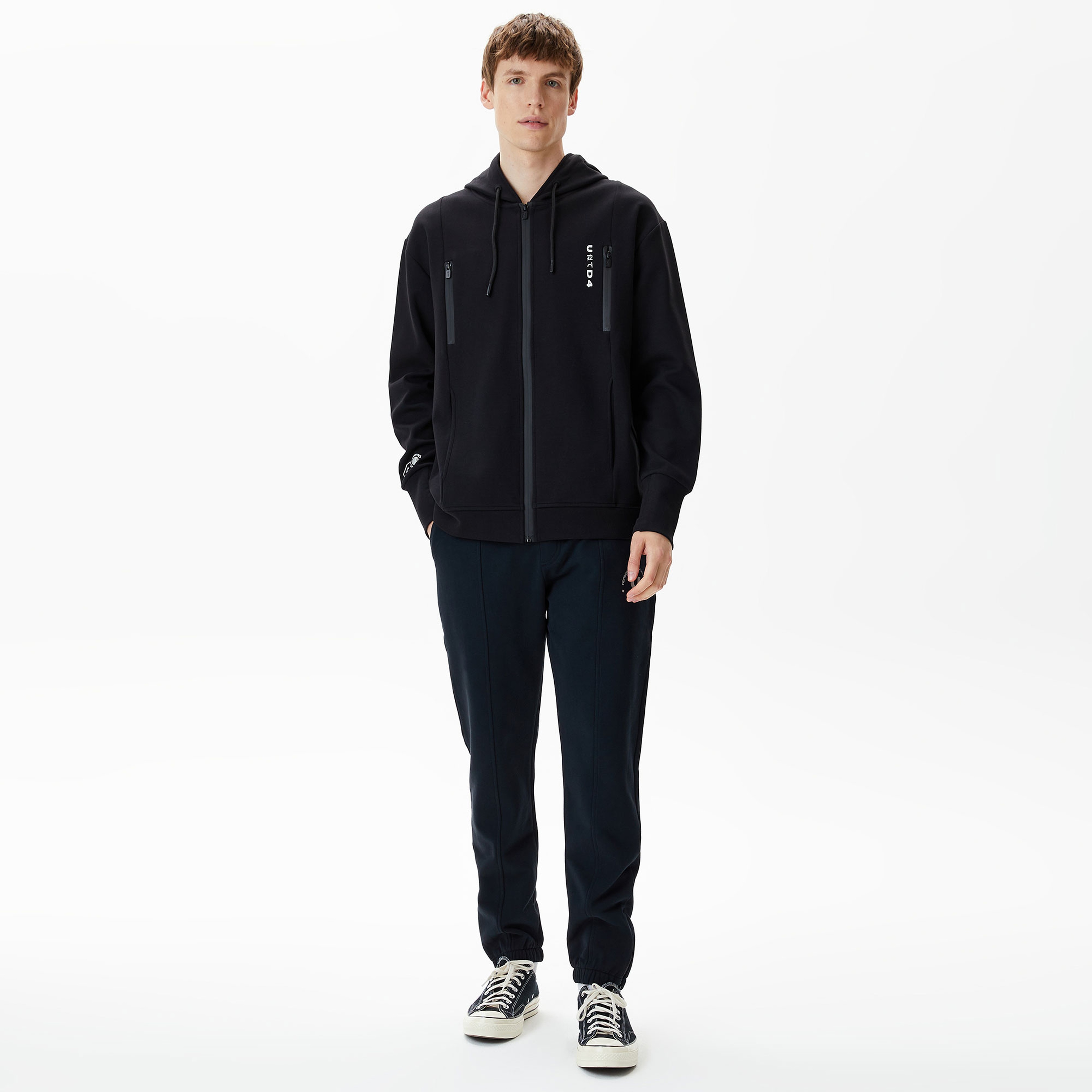 UNITED4 Erkek Siyah Sweatshirt