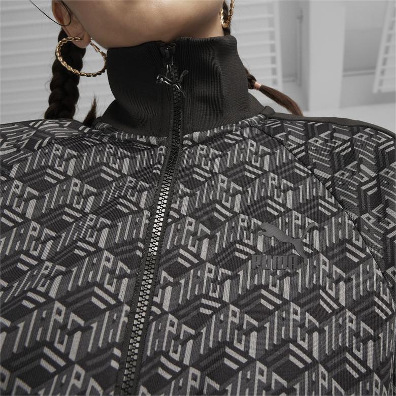 Puma T7 Aop Track Kadın Siyah Eşofman Üstü