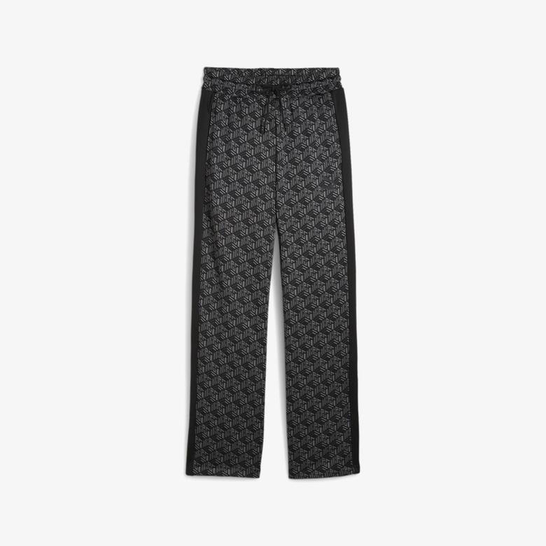 Puma T7 Aop Straight Track Kadın Siyah Eşofman Altı