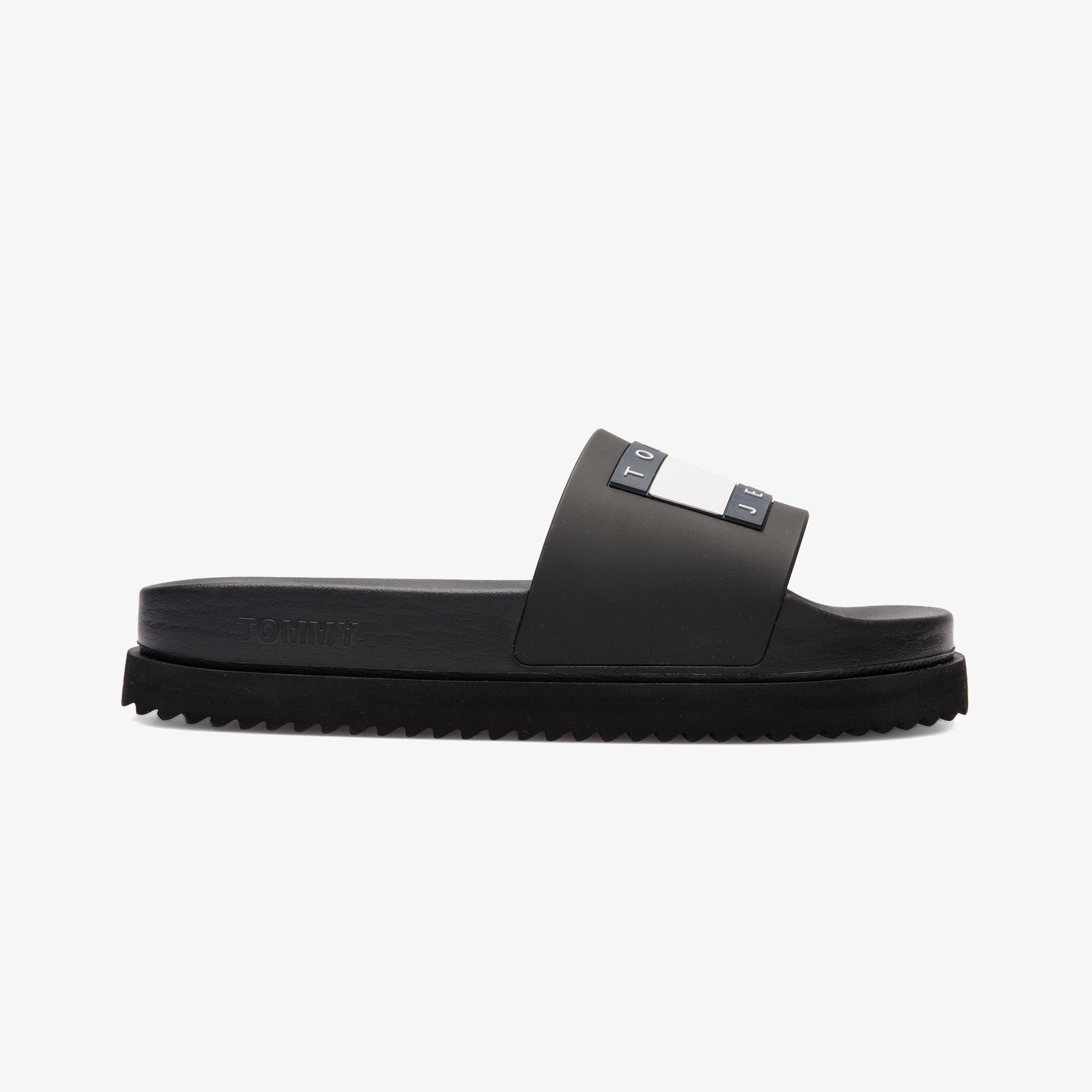 Tommy Jeans Elevated Flatform Slide Kadın Siyah Terlik