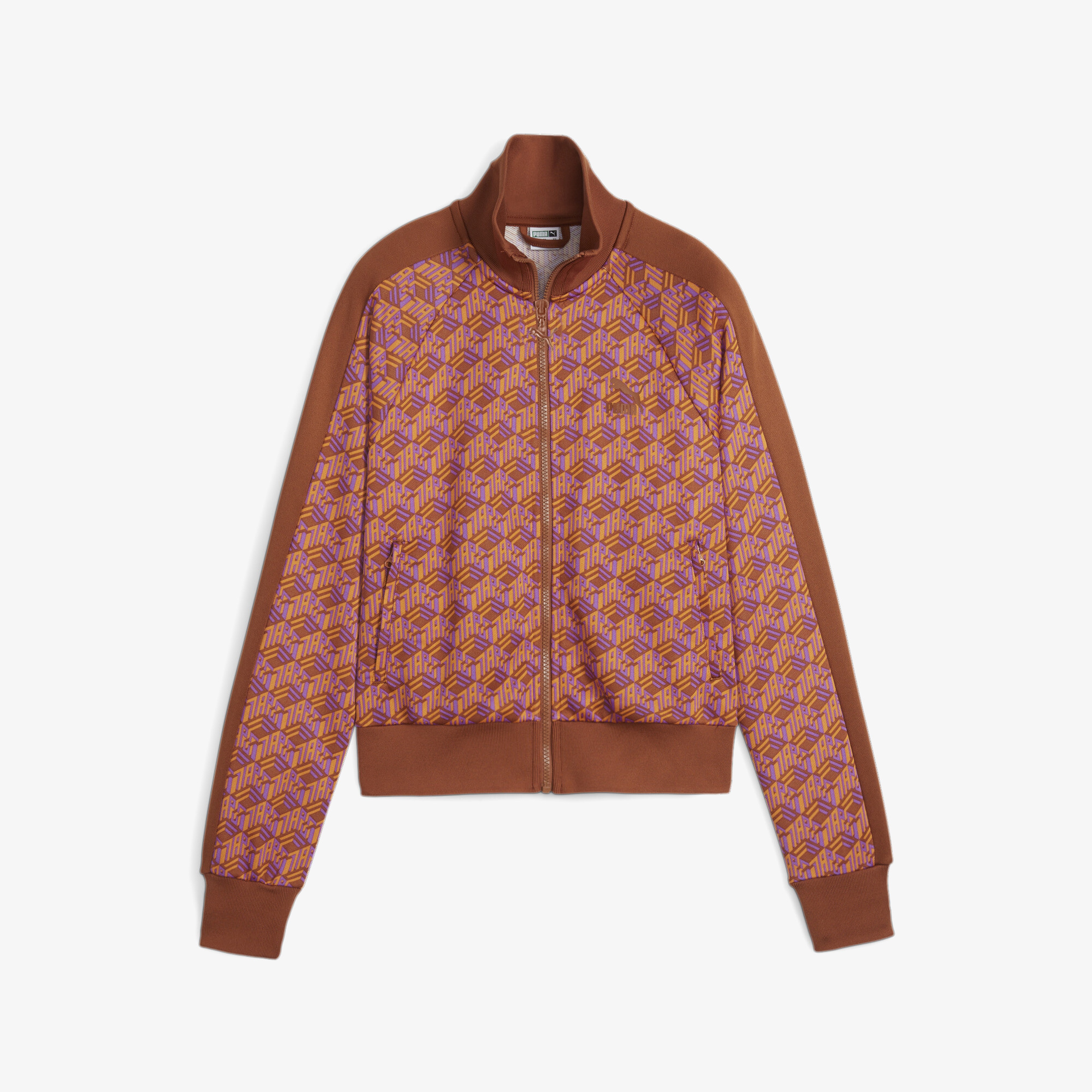 Puma T7 Aop Track Kadın Kahverengi Eşofman Üstü
