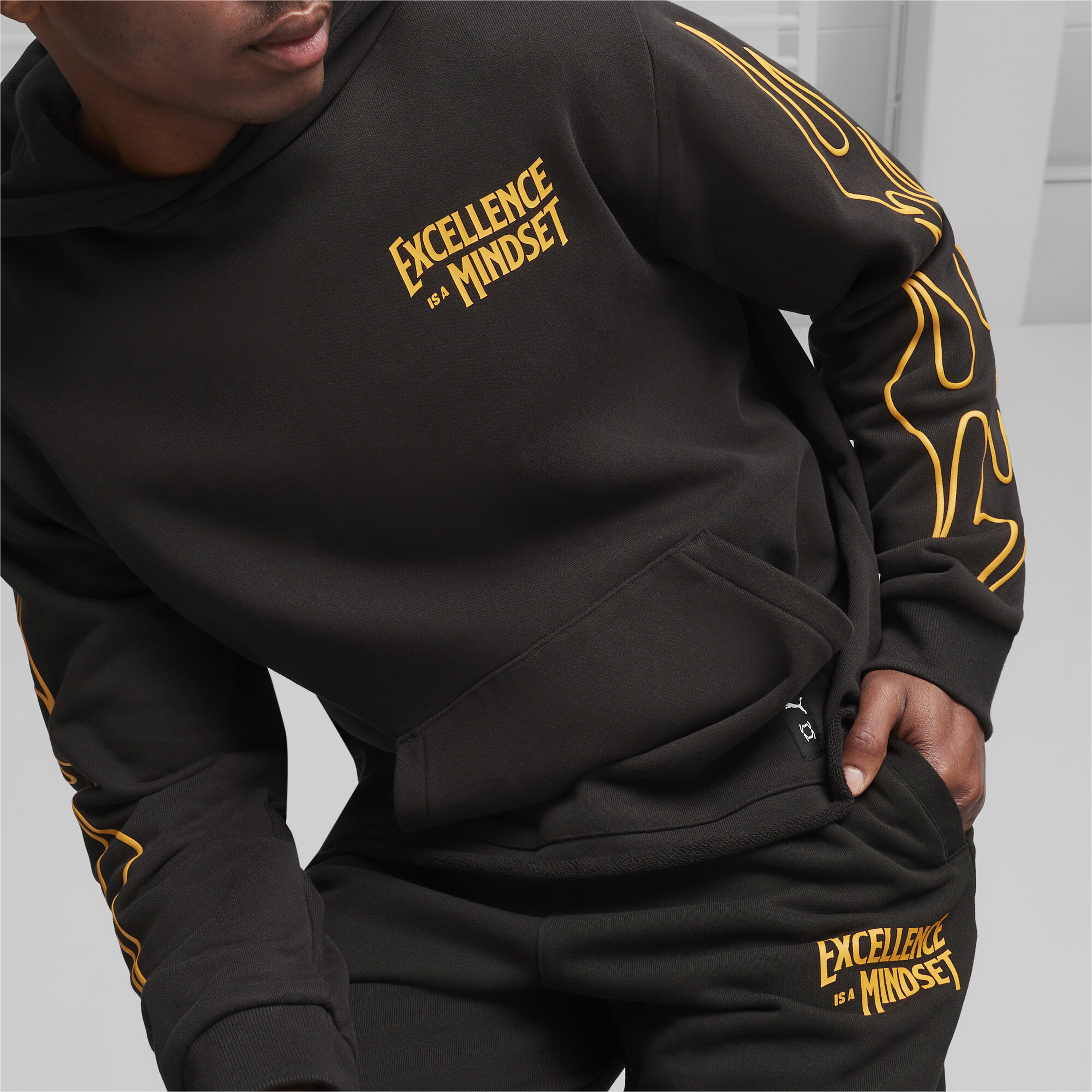 Puma Caution Erkek Siyah Eşofman Altı