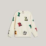 Tommy Hilfiger Monotype Allover Set Çocuk Bej Sweatshirt