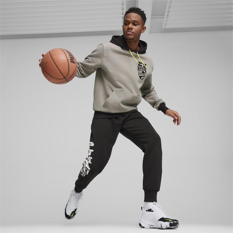 Puma Posterize 2.0 Erkek Siyah/Gri Hoodie