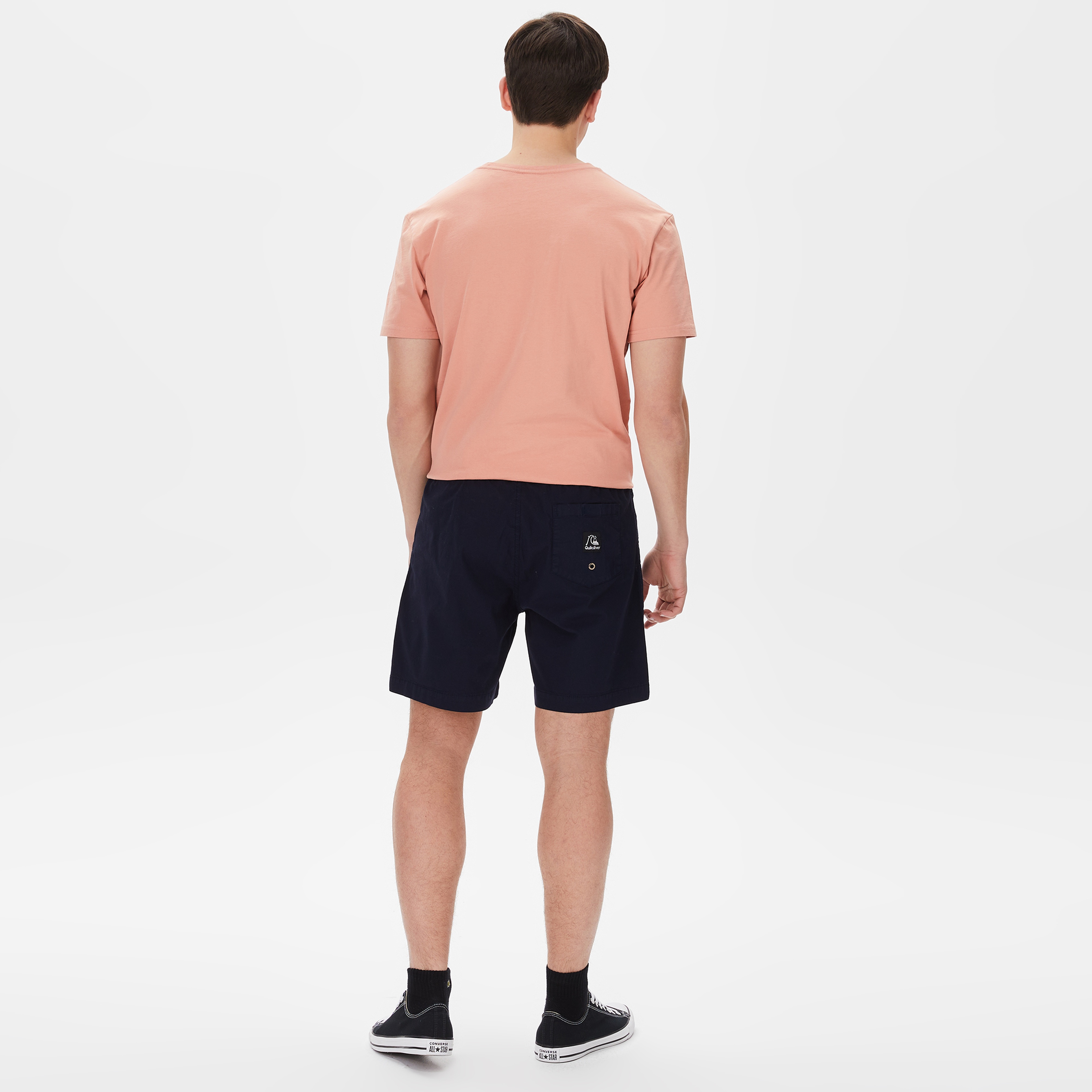 Quiksilver Taxer 17" Elastic Waist Erkek Mavi Günlük Şort