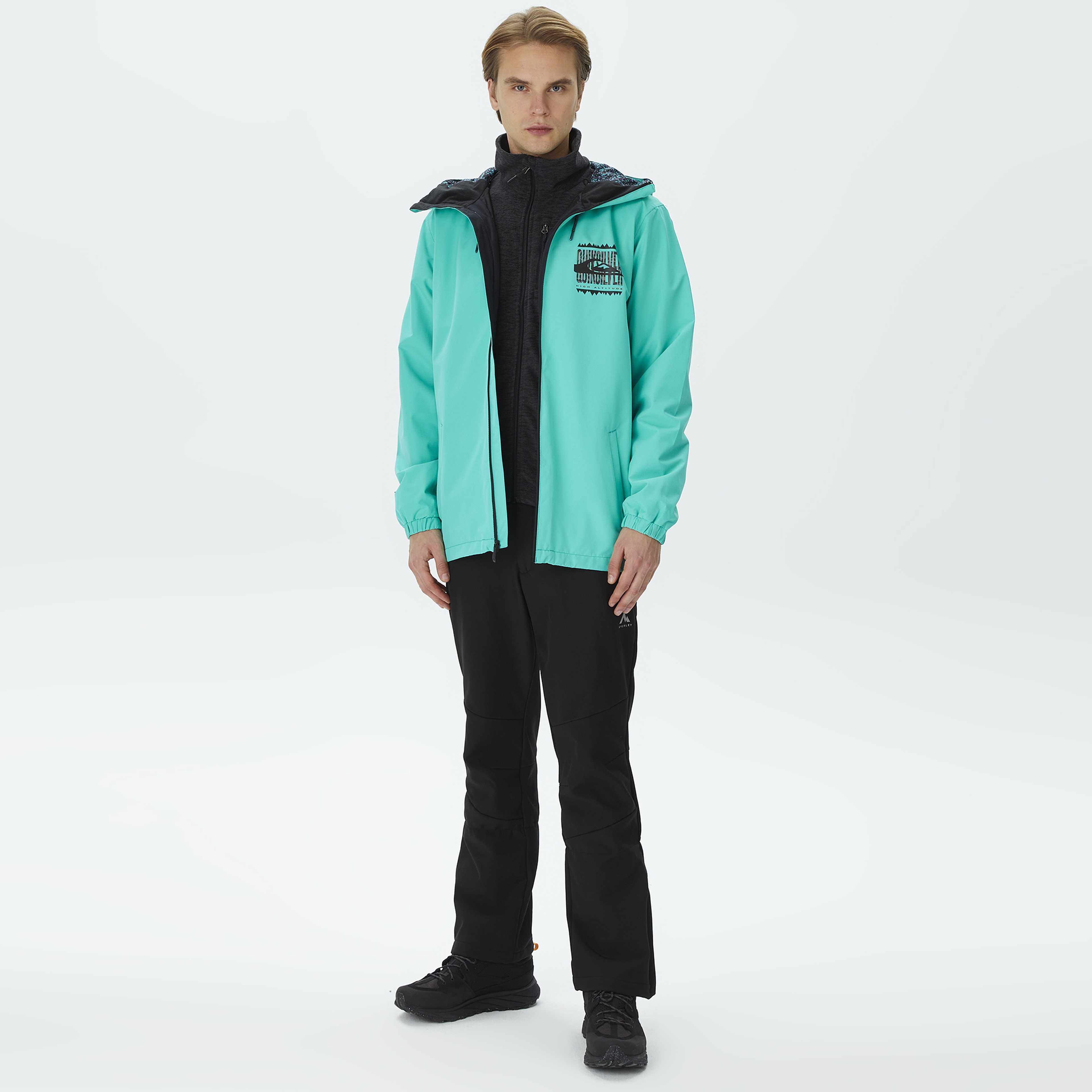 Quiksilver Hıgh In The Hood Erkek Yeşil Kayak Montu