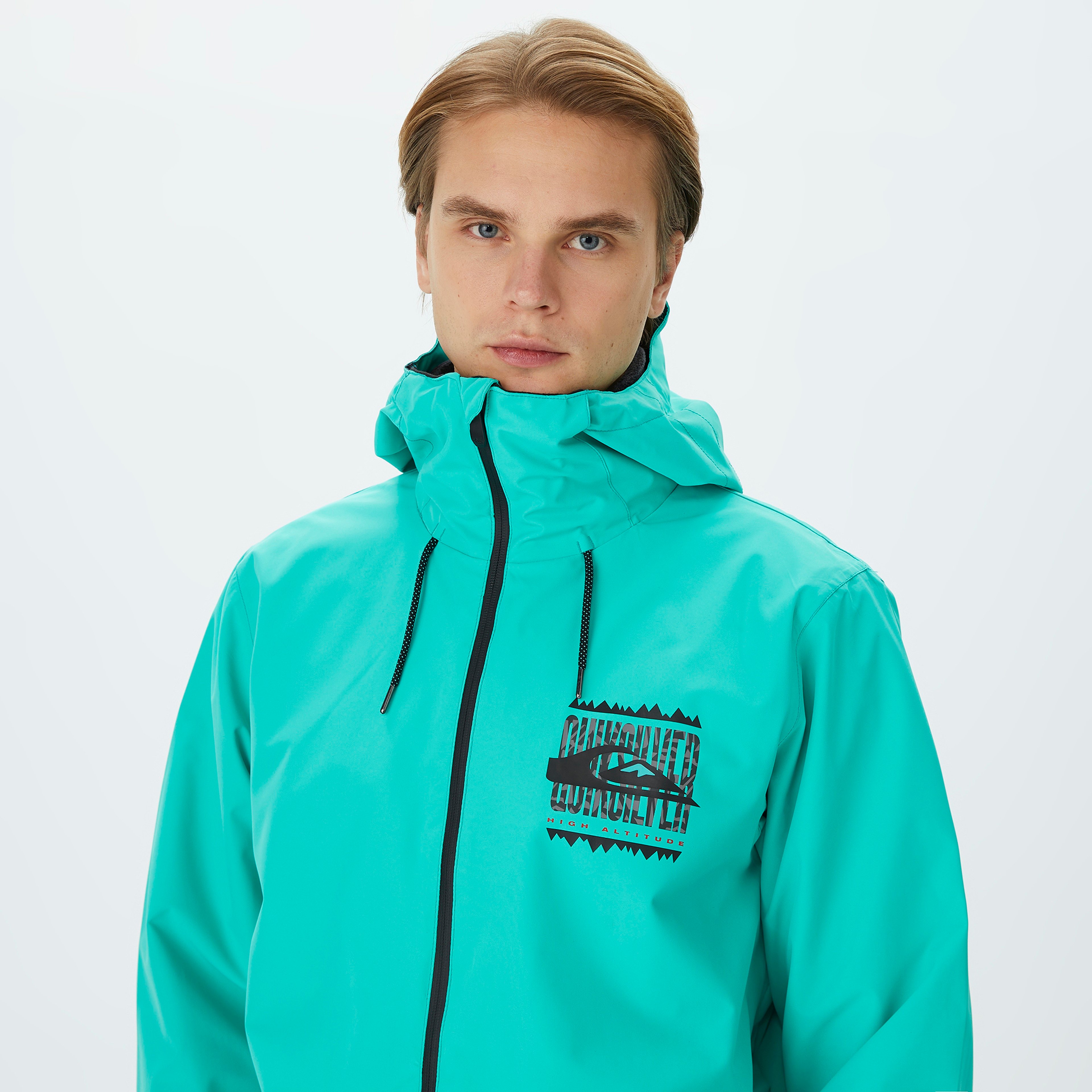Quiksilver Hıgh In The Hood Erkek Yeşil Kayak Montu