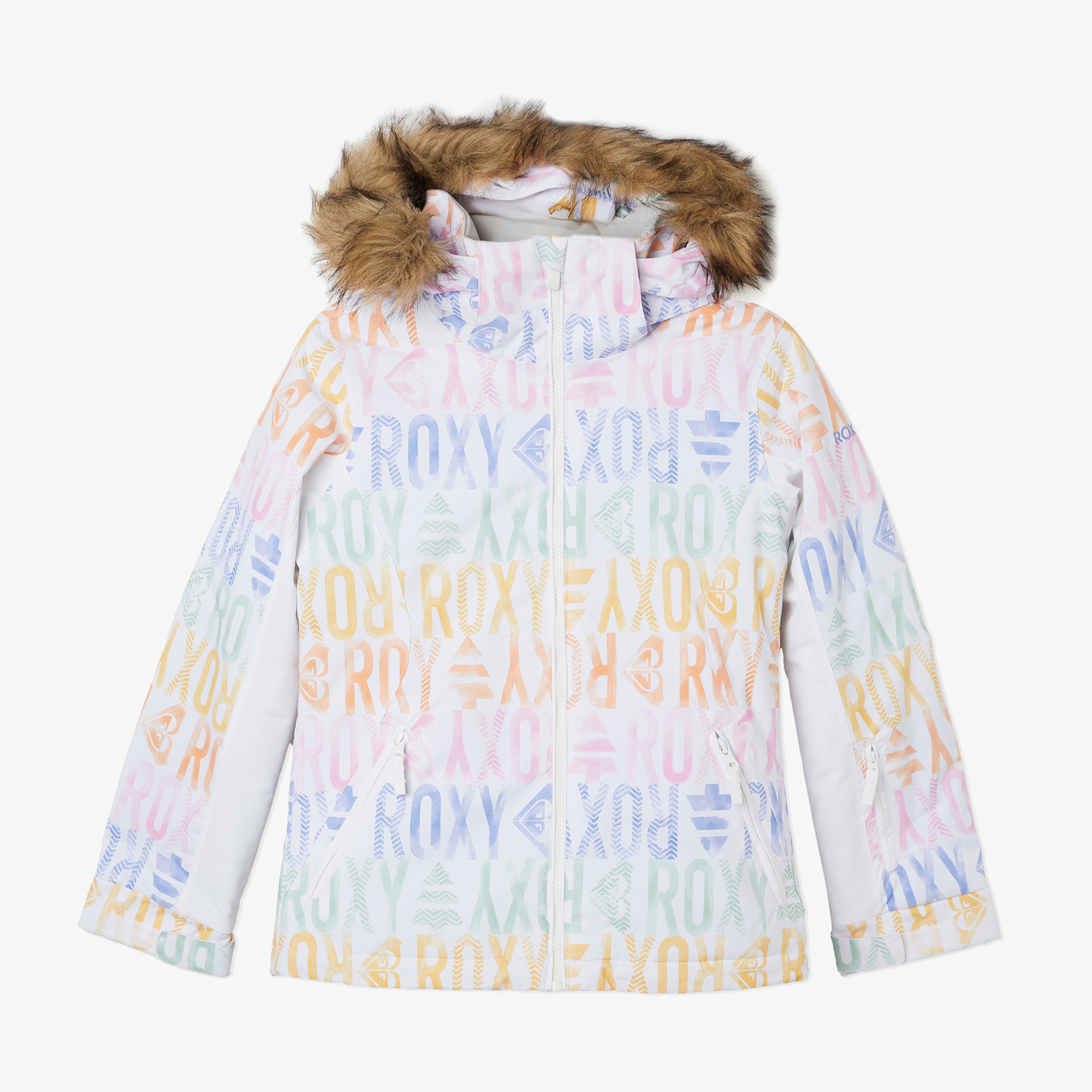 Roxy Jet Ski Çocuk Beyaz Kayak Montu