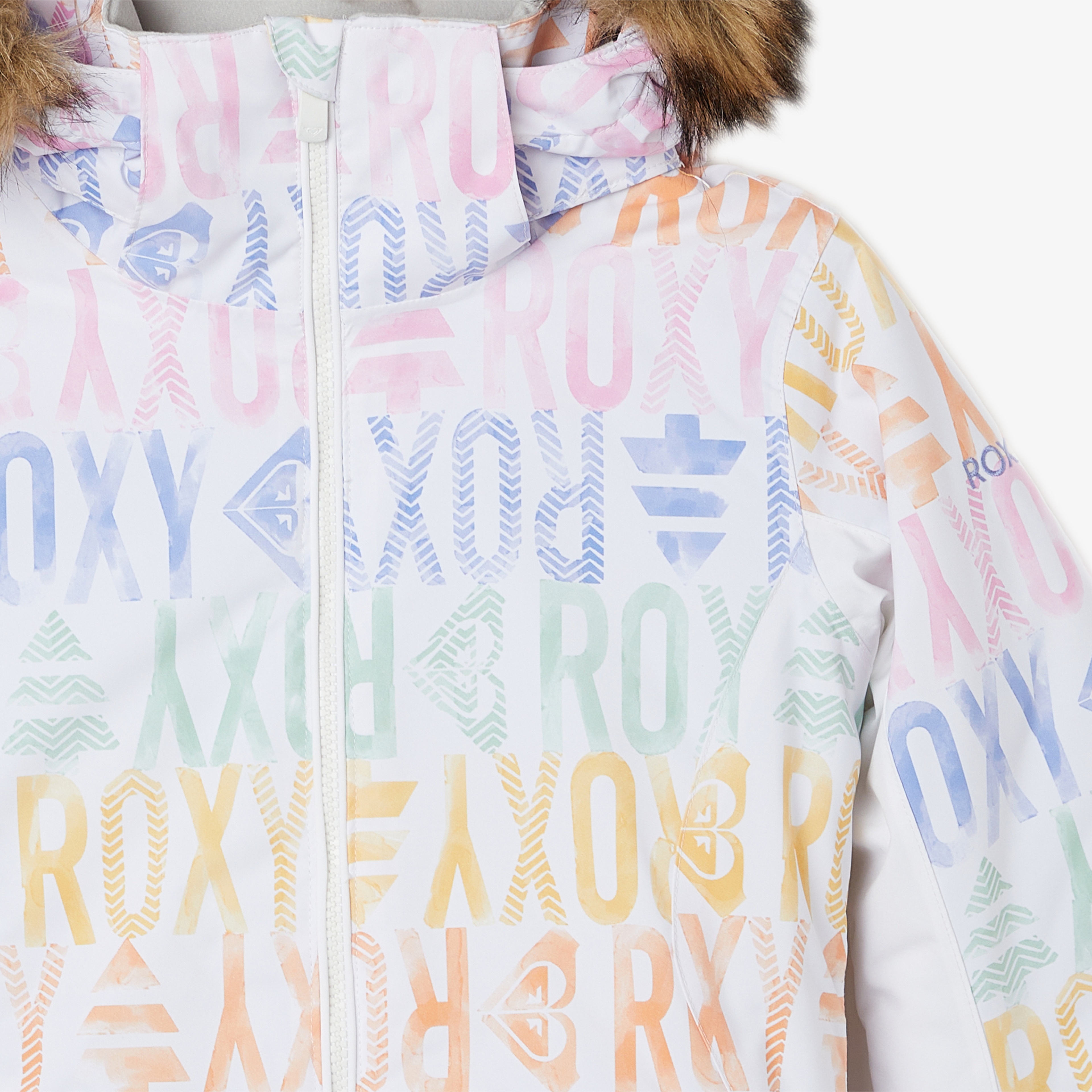 Roxy Jet Ski Çocuk Beyaz Kayak Montu