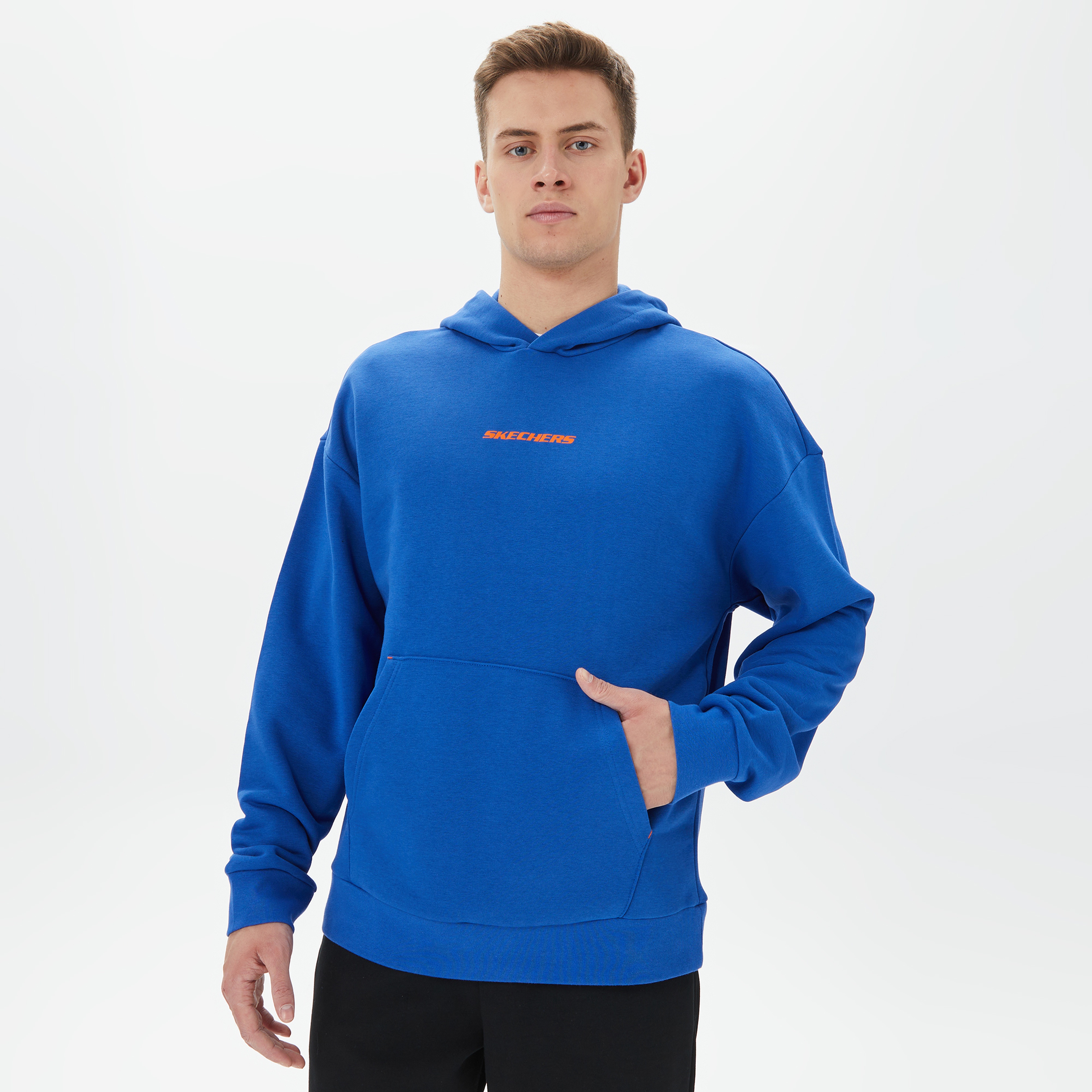 Skechers M Essential Erkek Mavi Günlük Sweatshirt