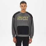 Skechers Lw Fleece Crew Neck Erkek Gri Sweatshirt