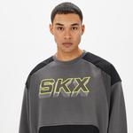 Skechers Lw Fleece Crew Neck Erkek Gri Sweatshirt