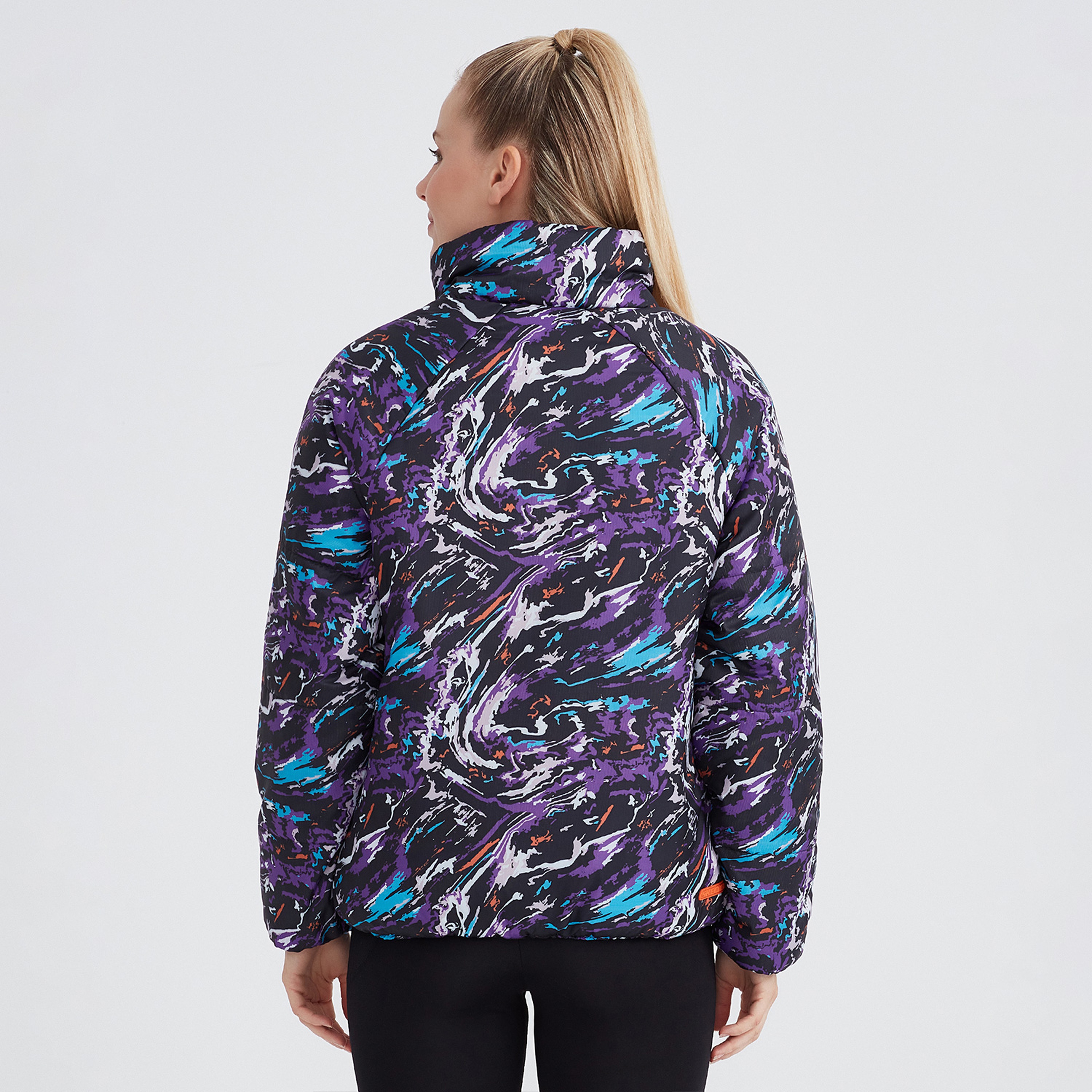 Skechers Outerwear Padded Kadın Mor Günlük Mont