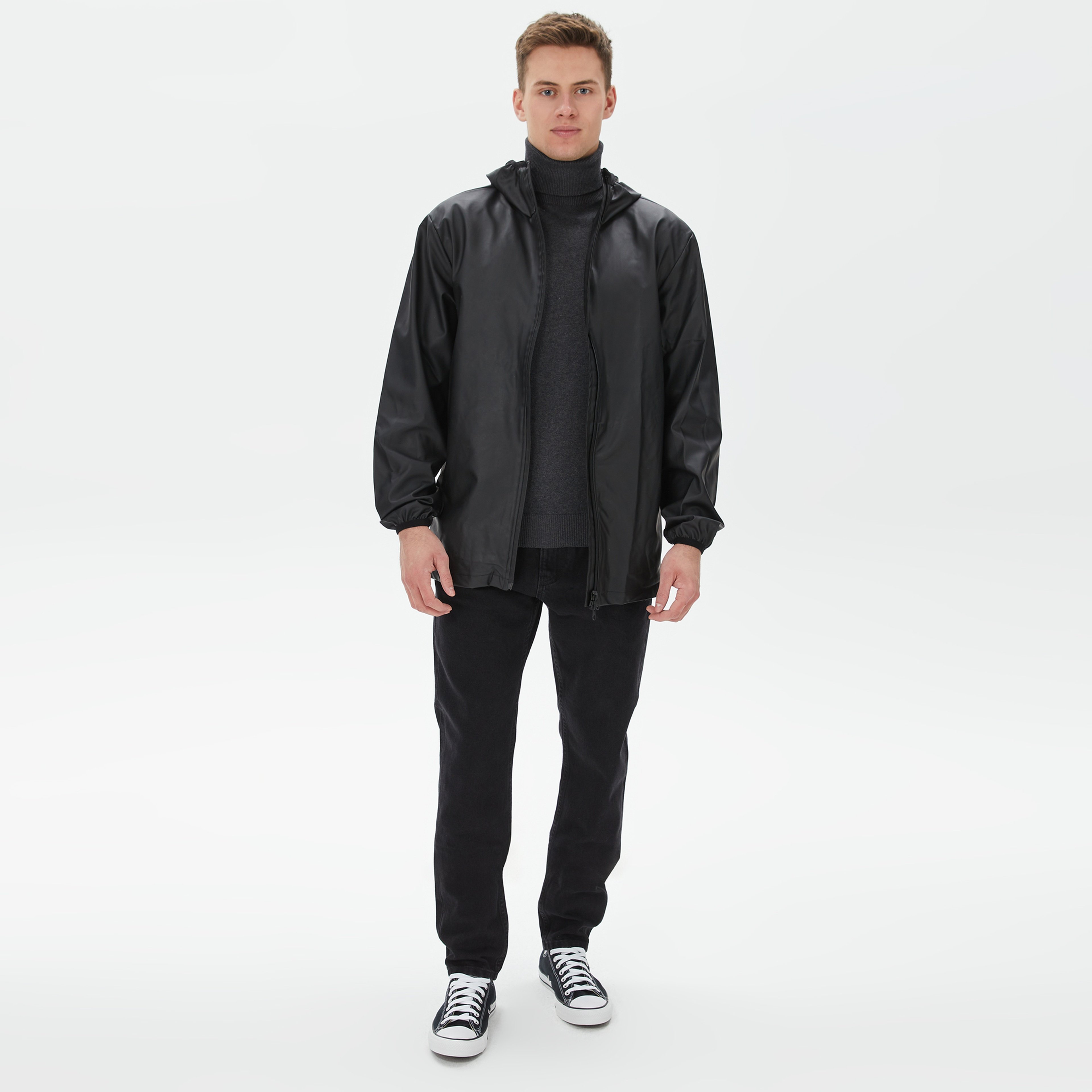 Nors Erkek Siyah Rüzgarlık