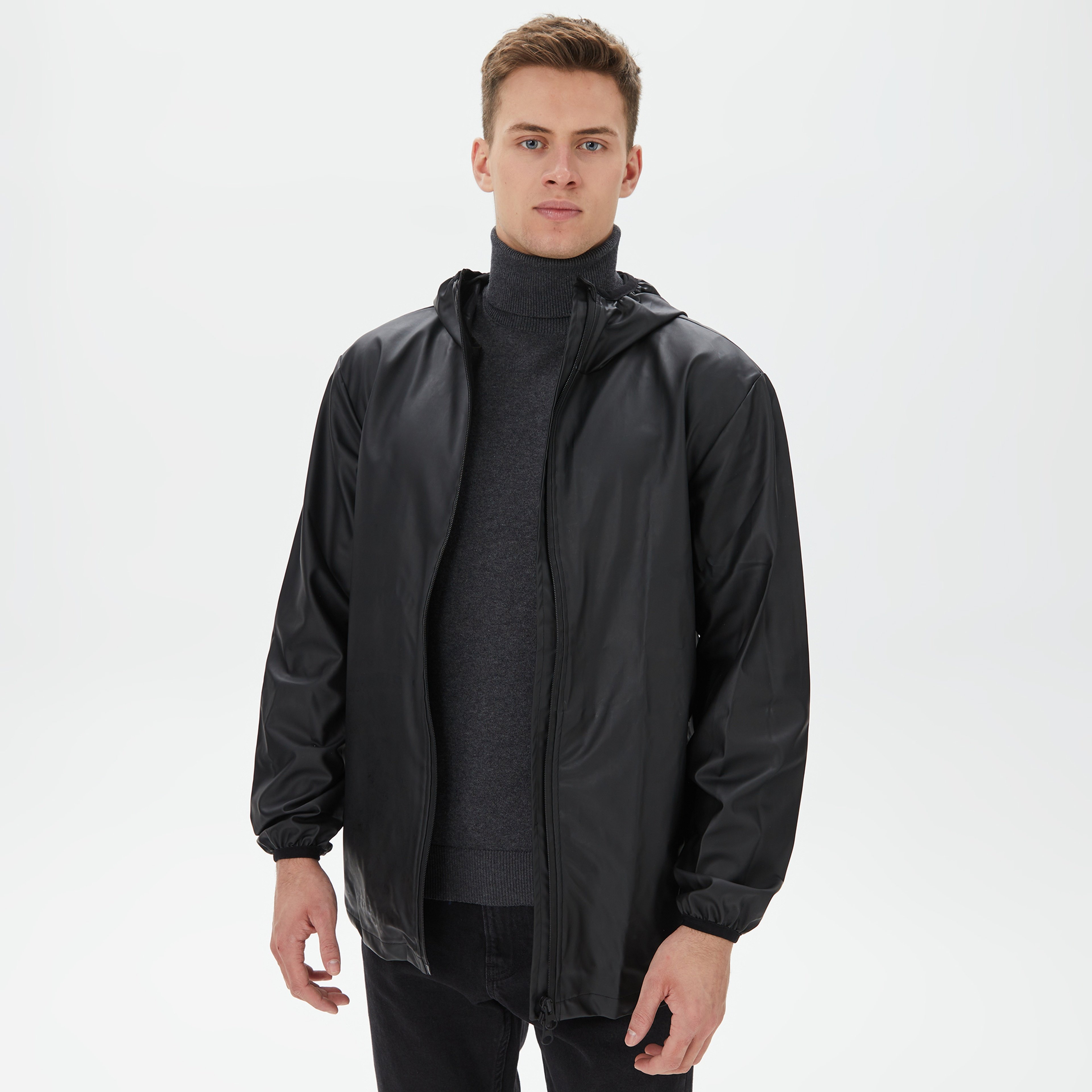 Nors Erkek Siyah Rüzgarlık