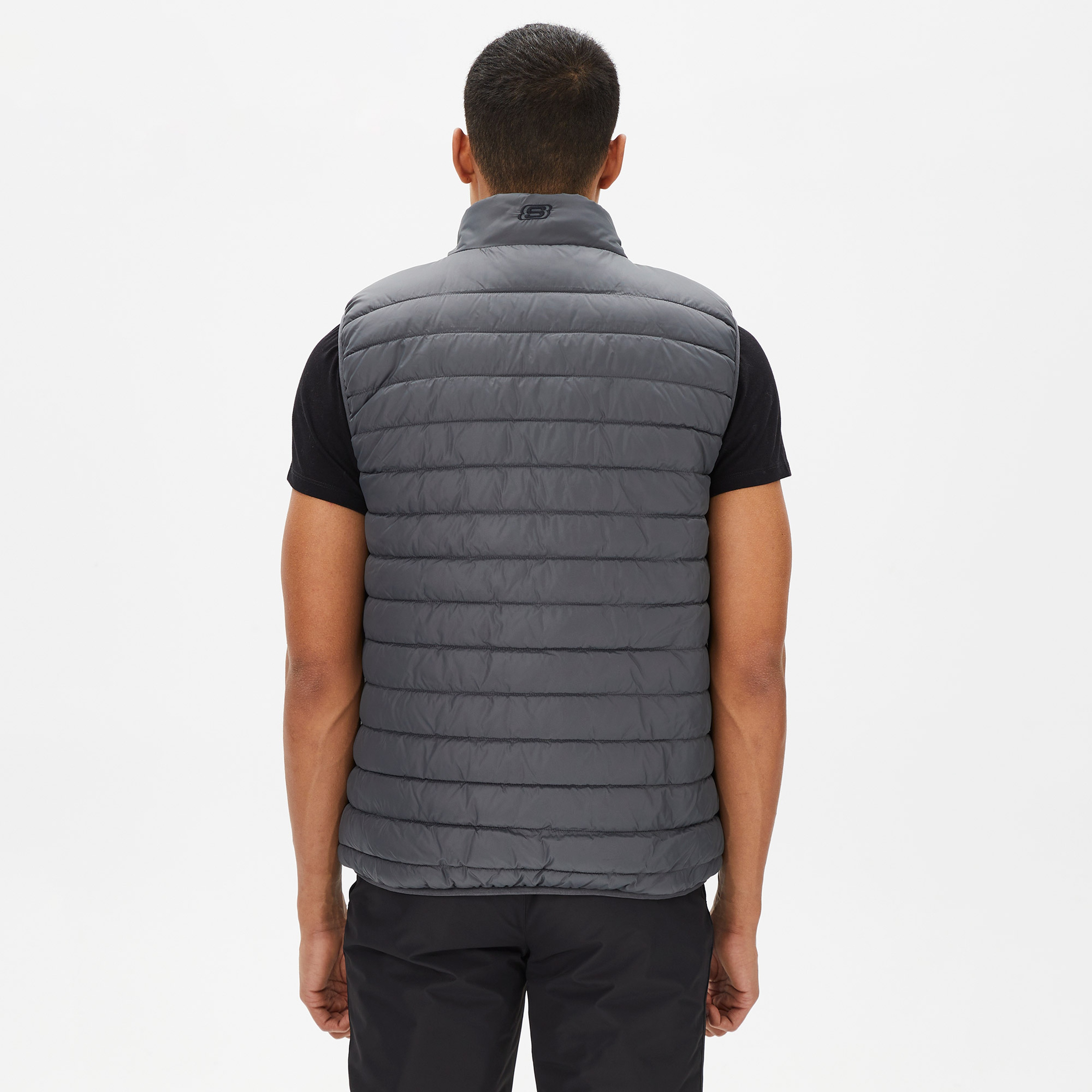 Skechers Outerwear Padded Erkek Gri Günlük Yelek