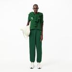 Unisex Relax Fit Bisiklet Yaka Baskılı Yeşil T-Shirt