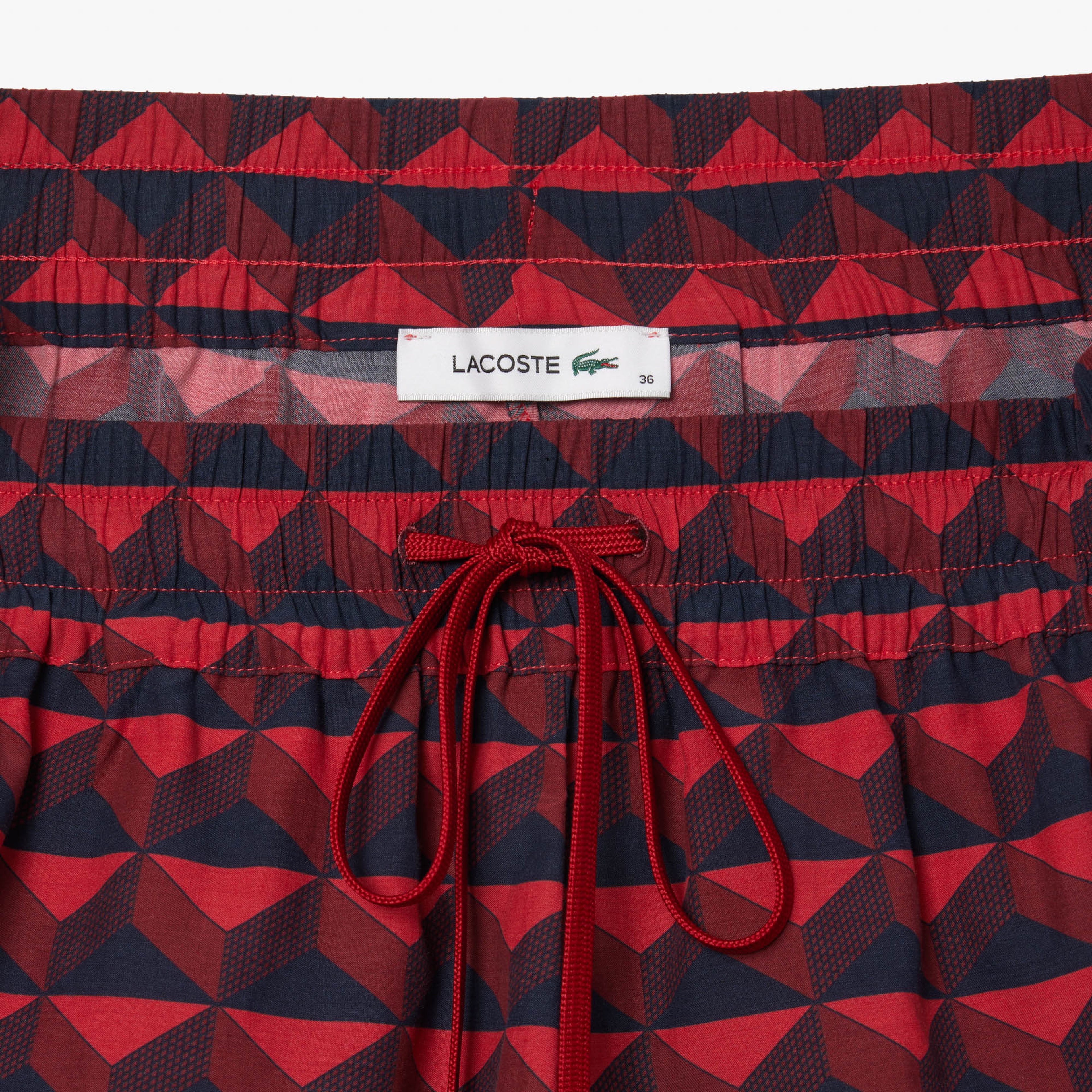 Kadın Baskılı Kırmızı Şort