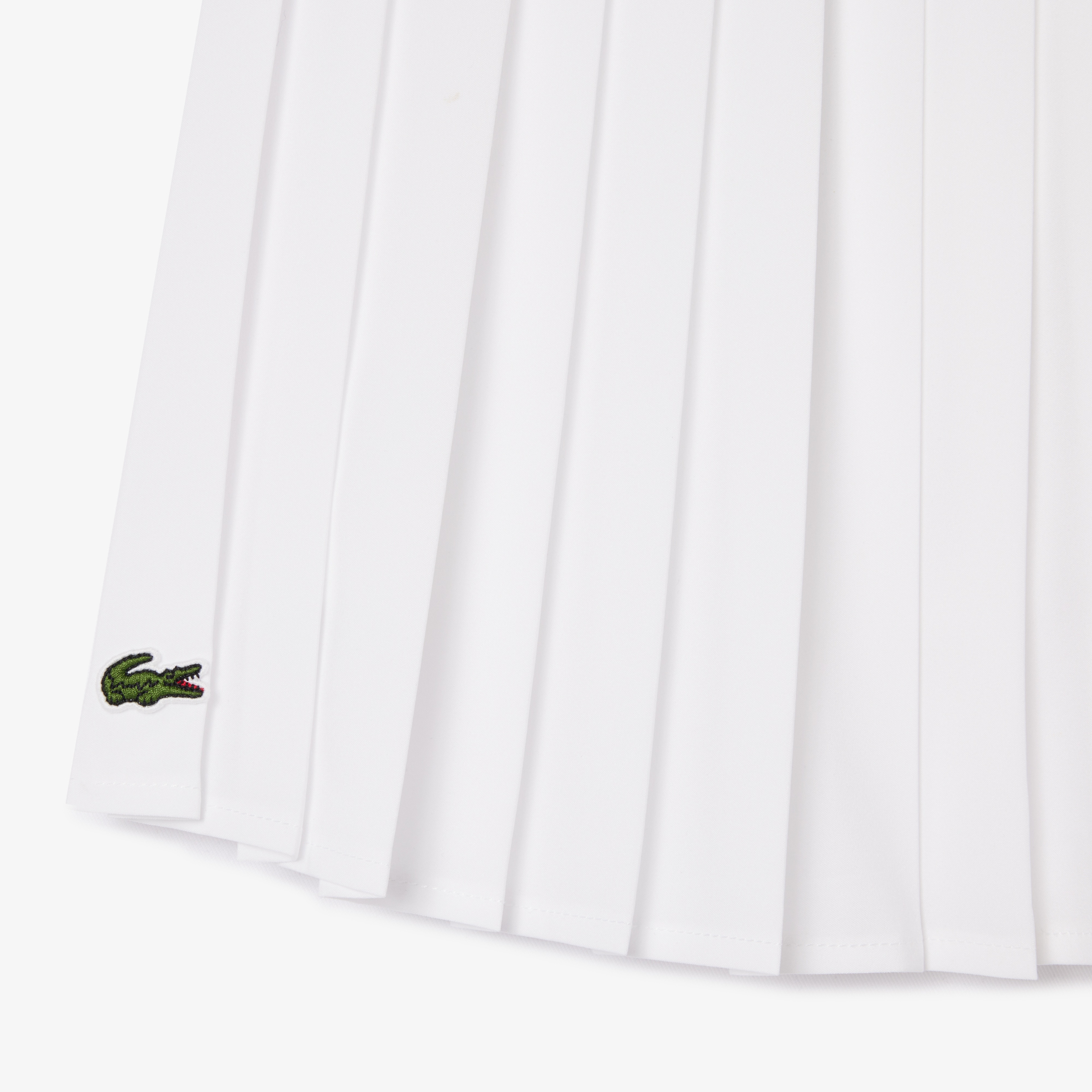 Lacoste Kız Çocuk Pileli Beyaz Etek