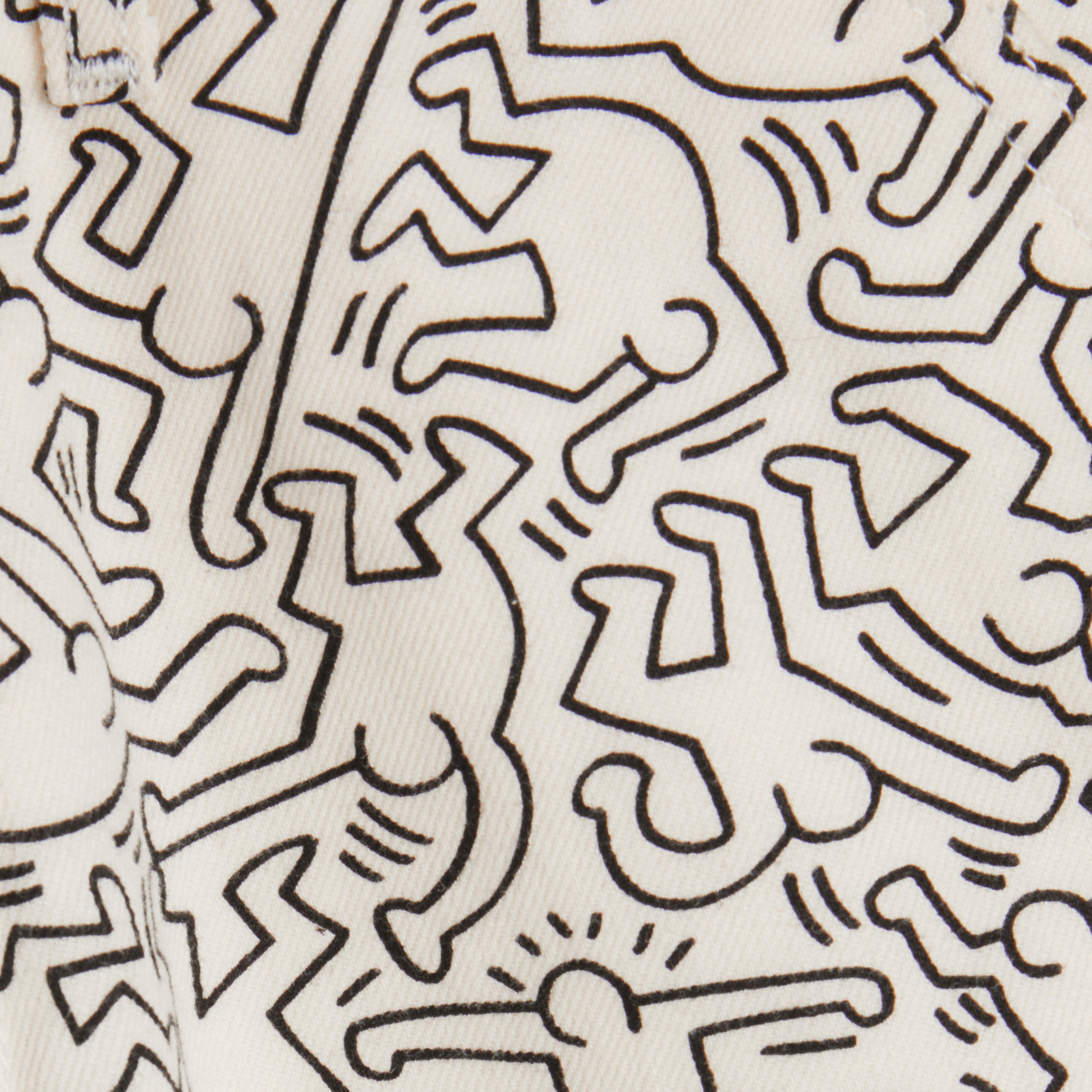 Tommy Jeans x Keith Haring Dancing Erkek Beyaz Pantolon