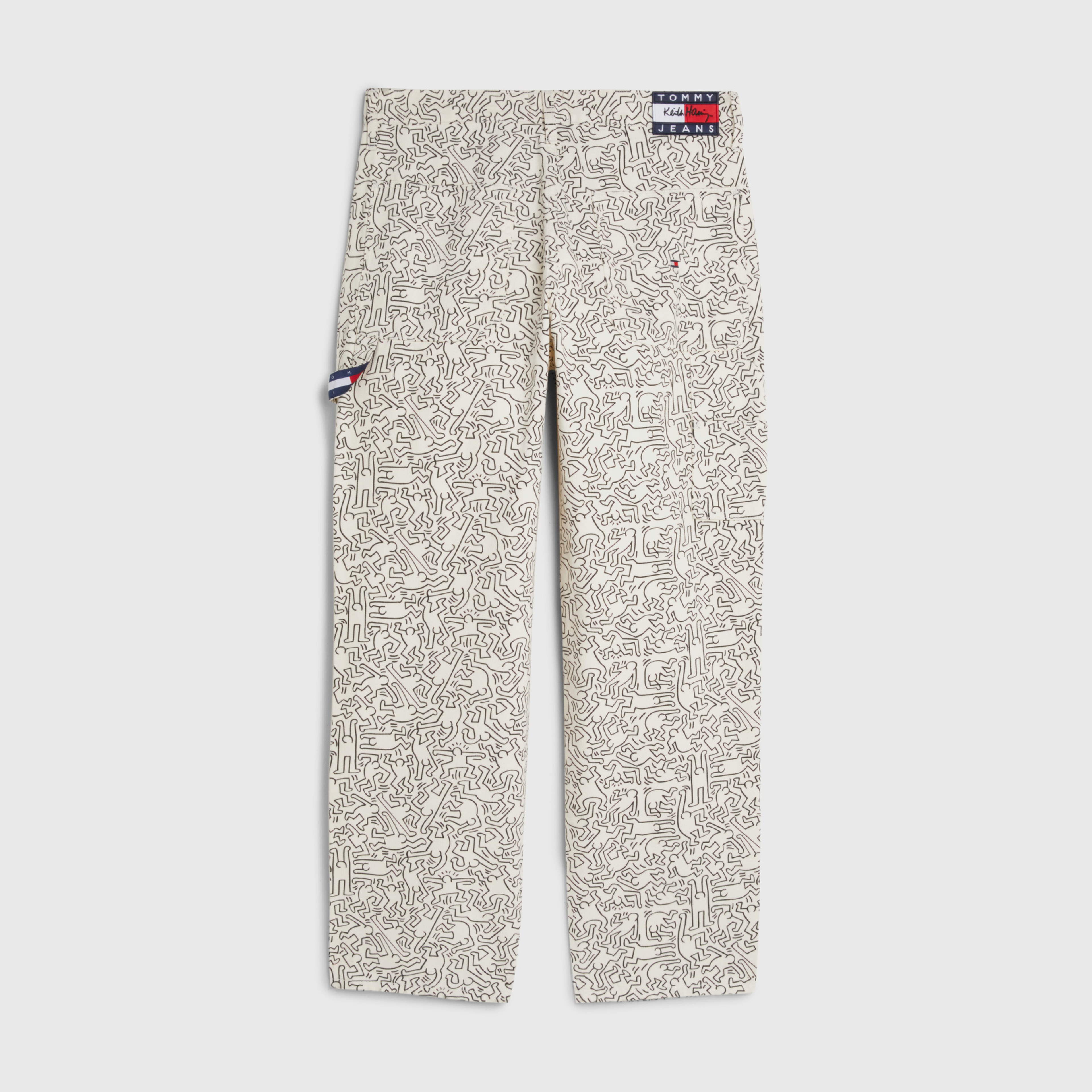 Tommy Jeans x Keith Haring Dancing Erkek Beyaz Pantolon