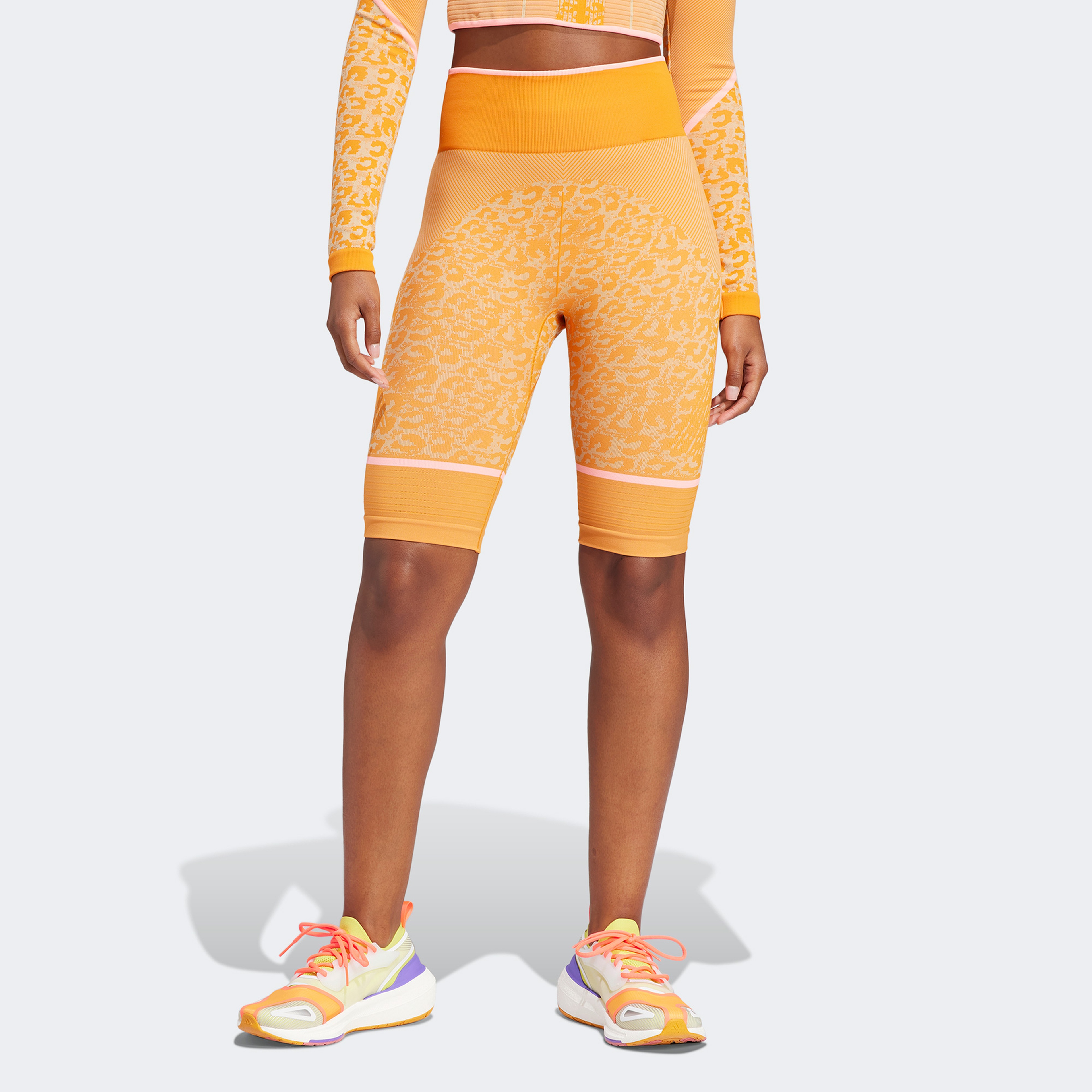 adidas by Stella McCartney TrueStrength Seamless Yoga Kadın Turuncu Tayt