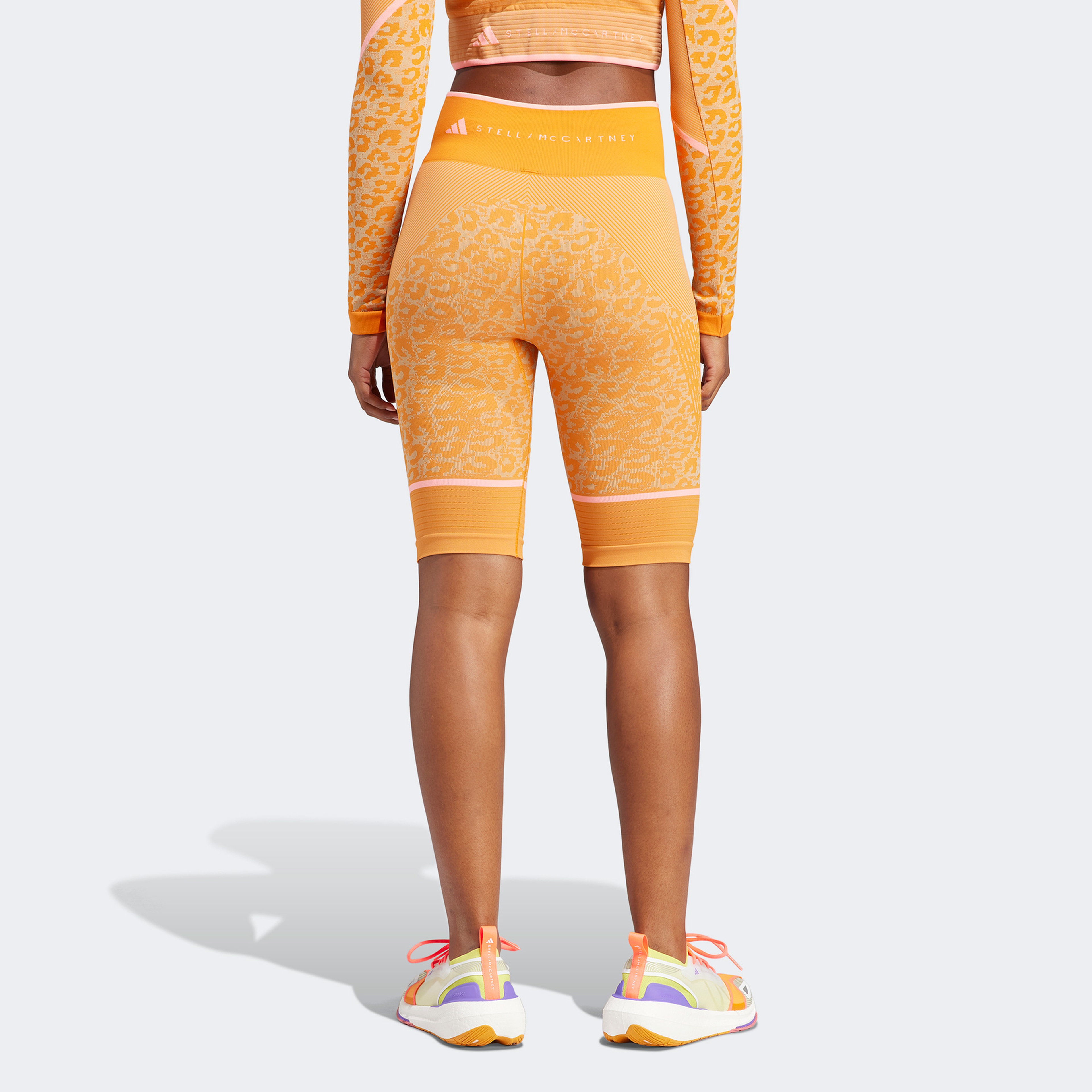 adidas by Stella McCartney TrueStrength Seamless Yoga Kadın Turuncu Tayt