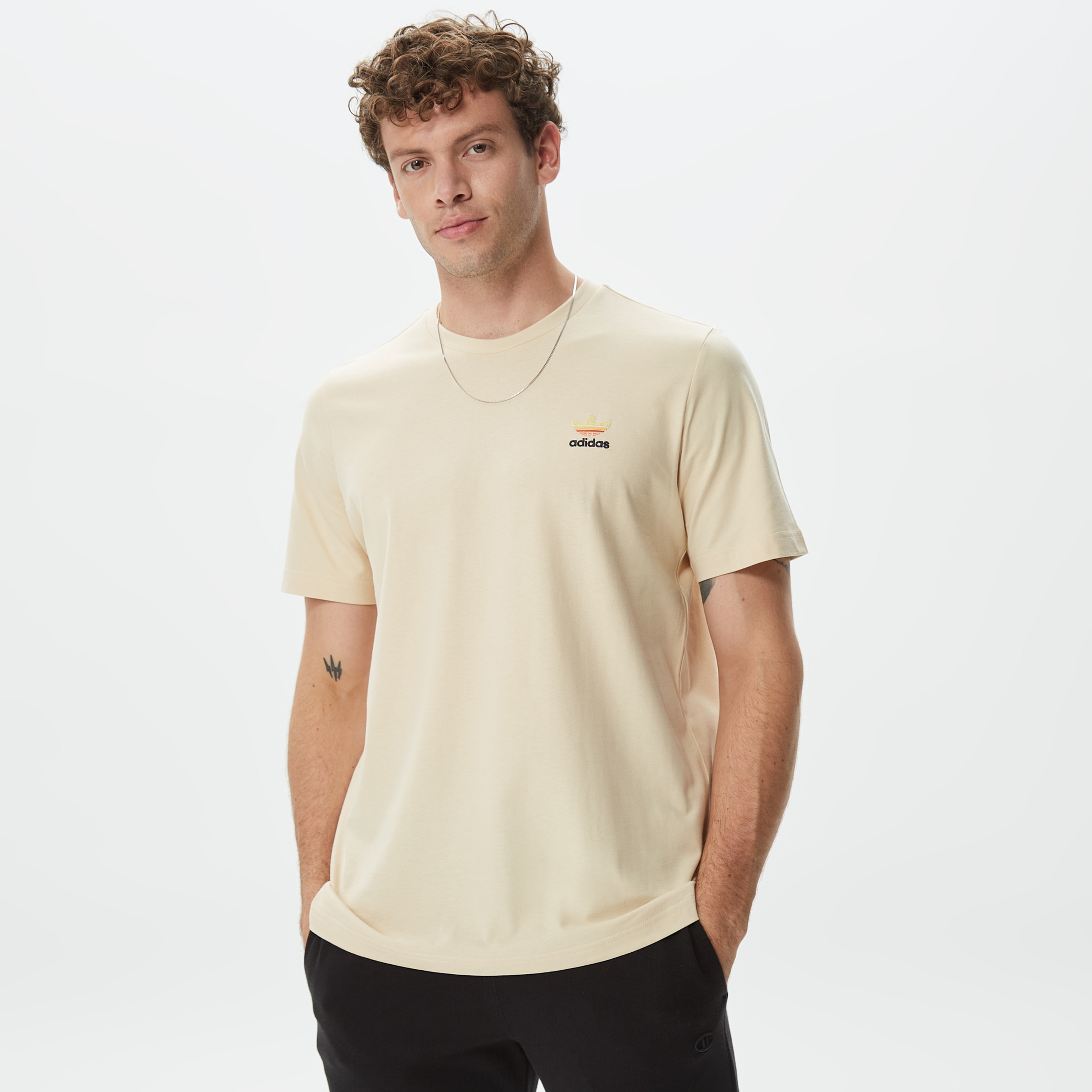 adidas Adicolor Classic Erkek Krem T-Shirt