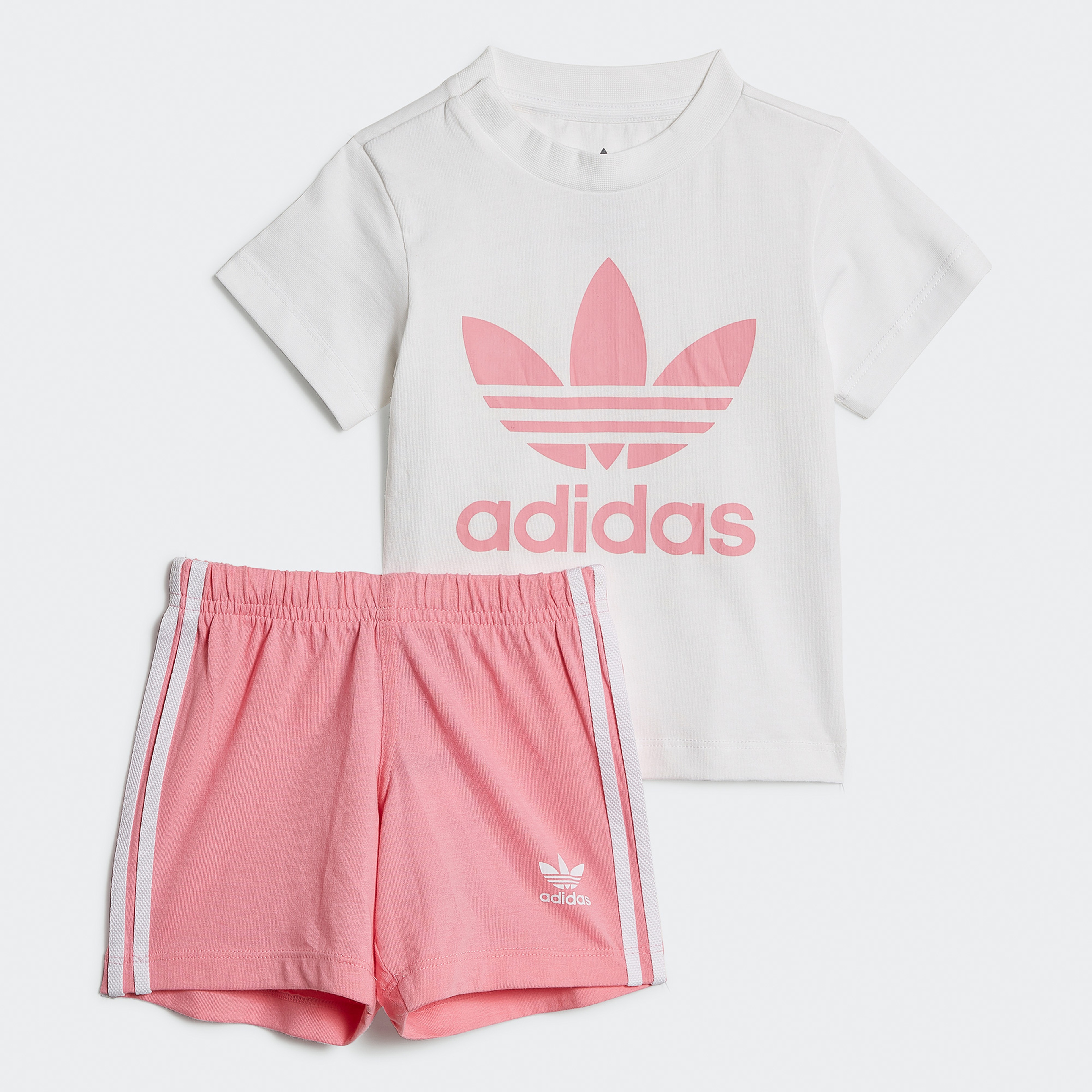 adidas Trefoil Bebek Beyaz T-Shirt Şort Takım