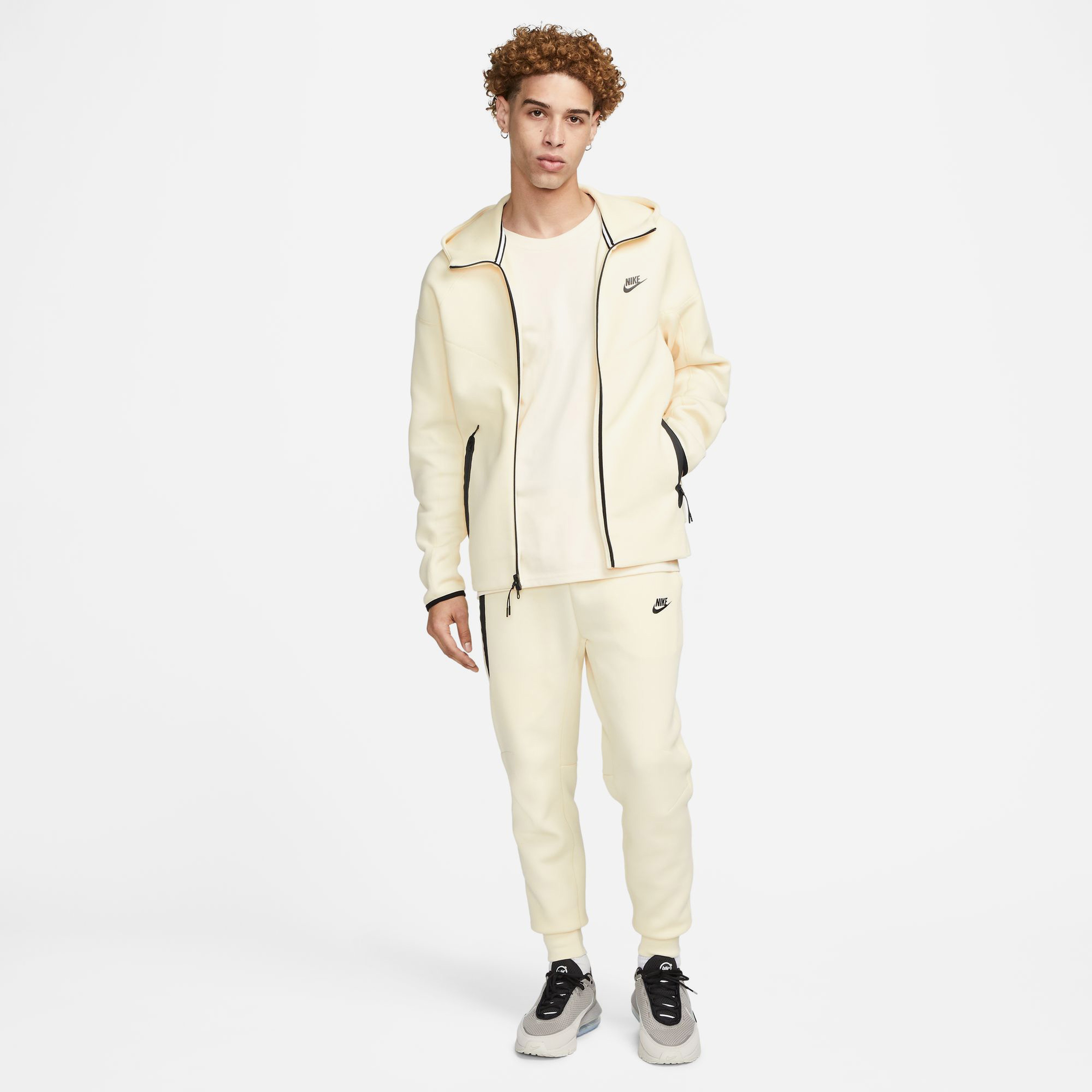 Nike Tech Fleece Erkek Krem Eşofman Altı