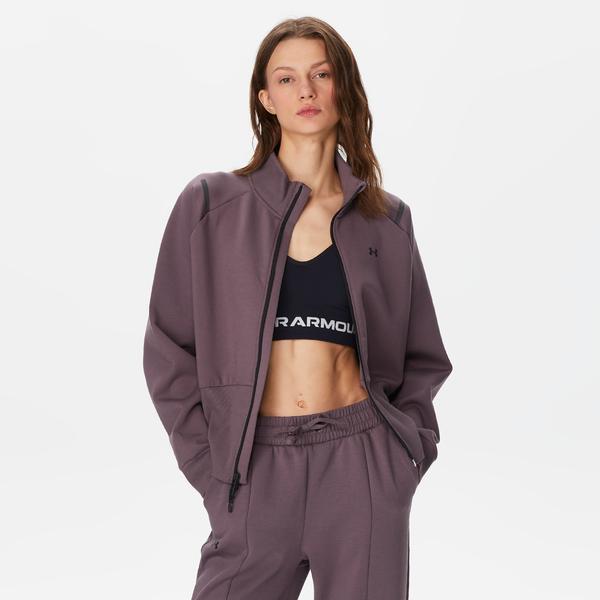 Under Armour Unstoppable Fleece Knit Kadın Gri Sweatshirt