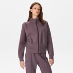 Under Armour Unstoppable Fleece Knit Kadın Gri Sweatshirt