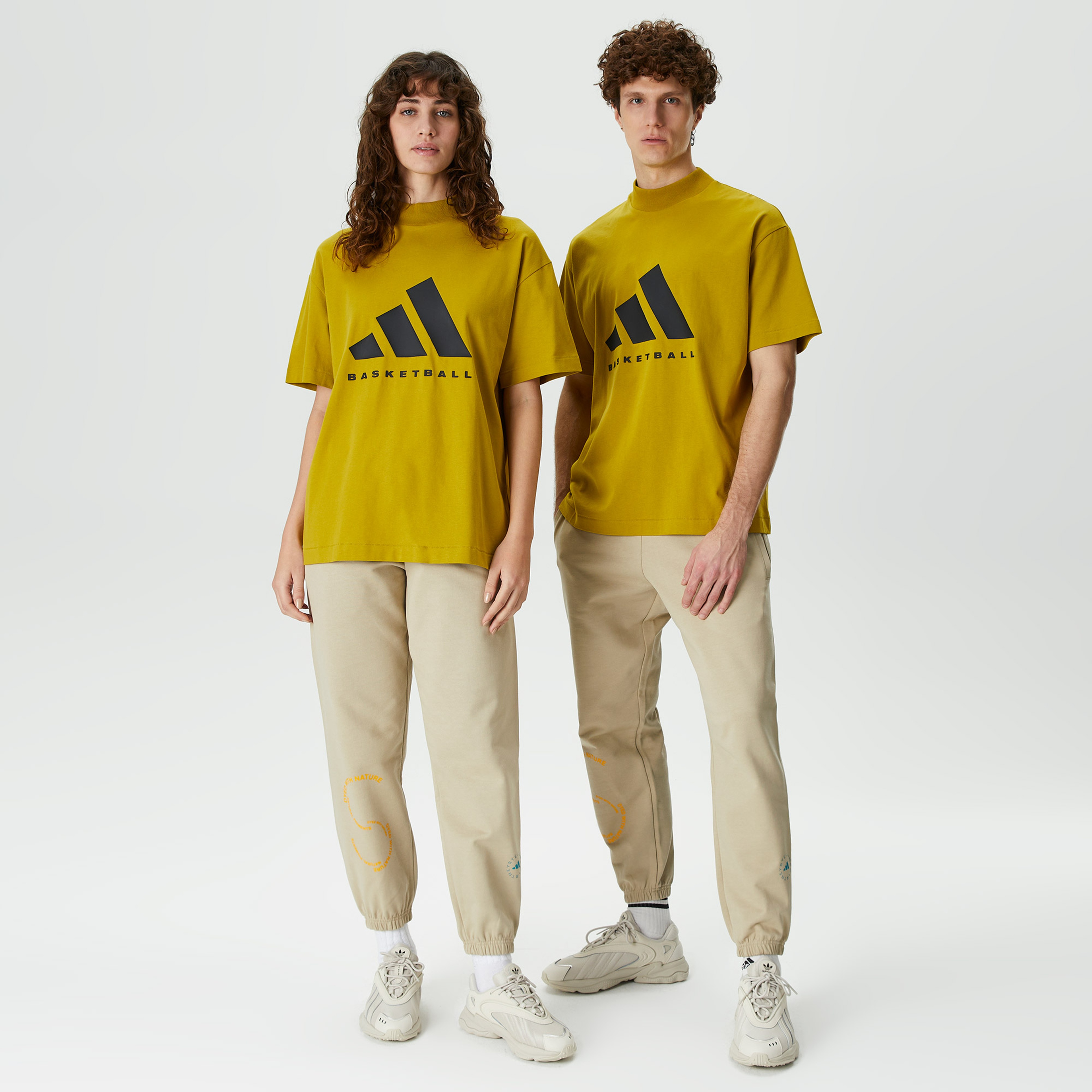 adidas One Basketball Unisex Haki T-Shirt