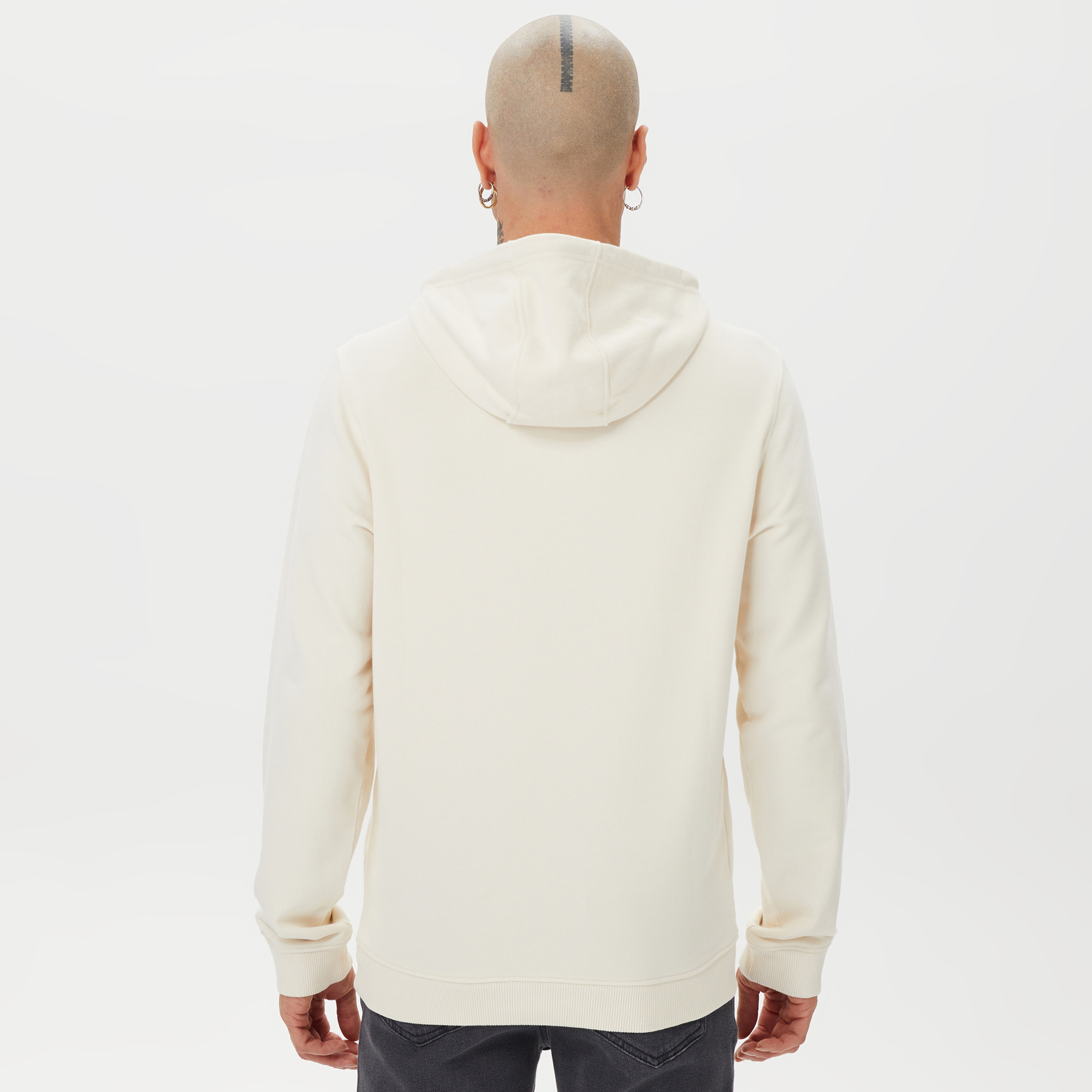 Columbia CSC Basic Sm Logo Erkek Krem Kapüşonlu Sweatshirt