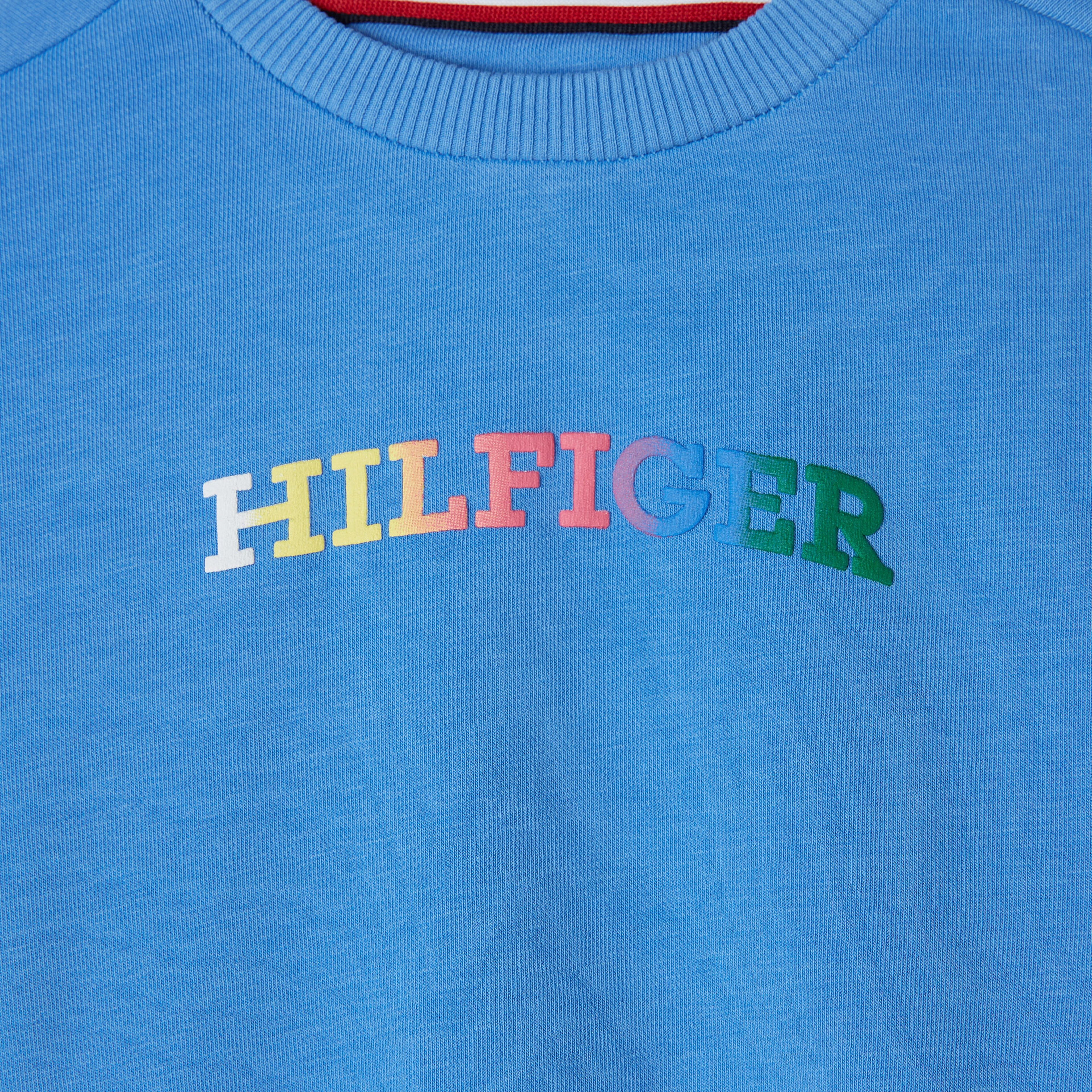 Tommy Hilfiger Monotype Çocuk Mavi Sweatshirt