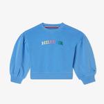 Tommy Hilfiger Monotype Çocuk Mavi Sweatshirt