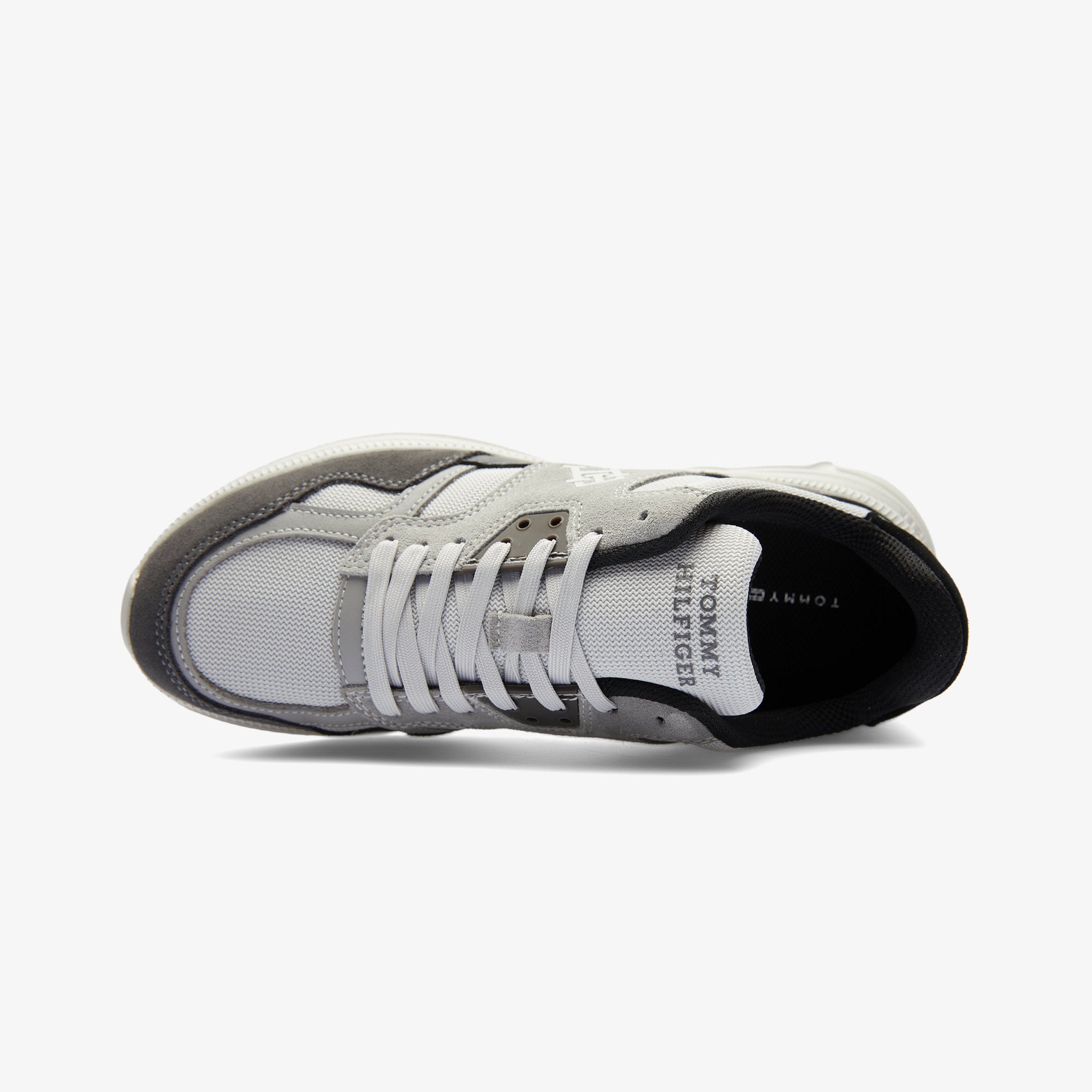 Tommy Hilfiger Modern Runner Mix Erkek Gri Sneaker