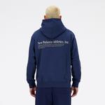 New Balance Athletics Embroidered Relaxed Lacivert Erkek Hoodie