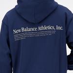 New Balance Athletics Embroidered Relaxed Lacivert Erkek Hoodie