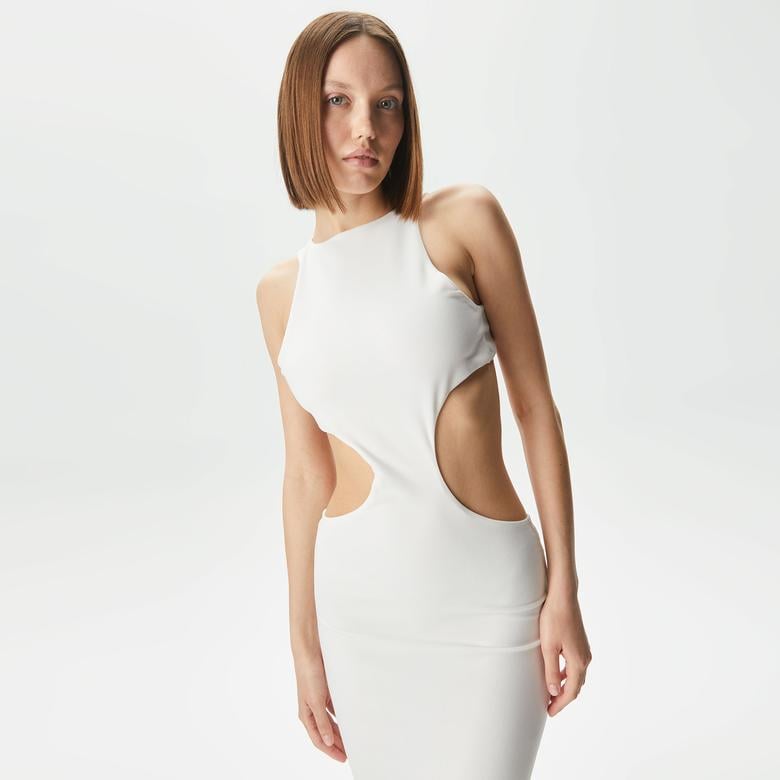 Soon To Be Announced Sportswear Kadın Beyaz Elbise